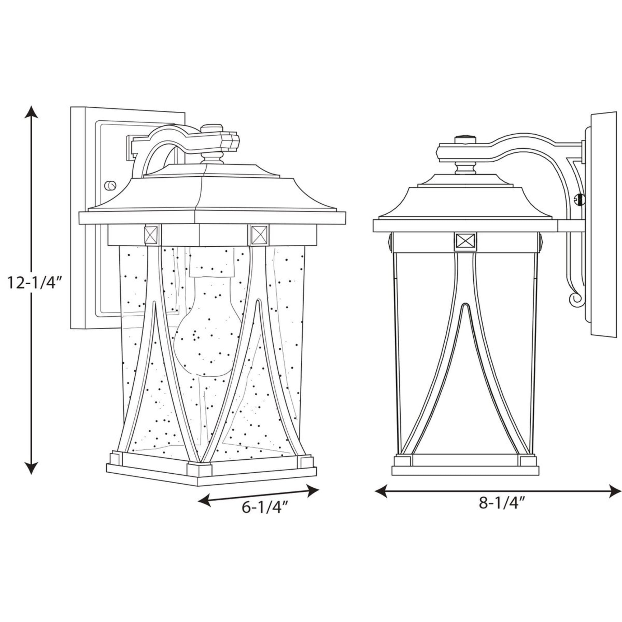 Antique Pewter Outdoor Lantern with Clear Seeded Glass Shade