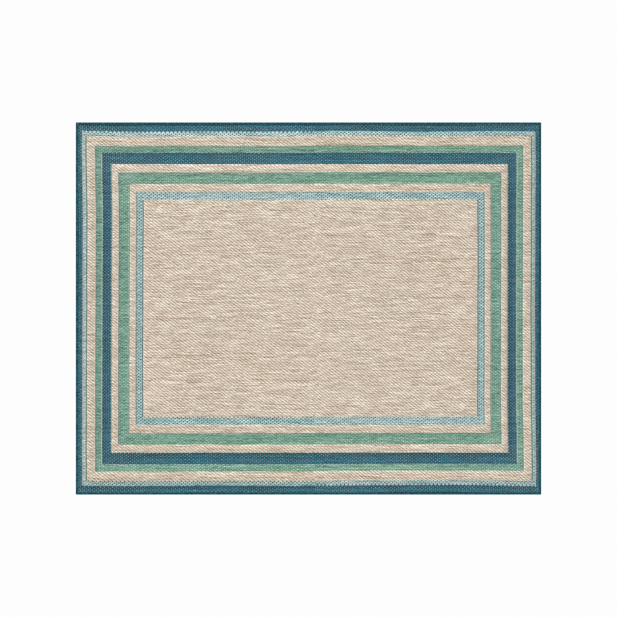 Project Source 6 X 8 (ft) Green Indoor/Outdoor Solid Area Rug in the Rugs  department at