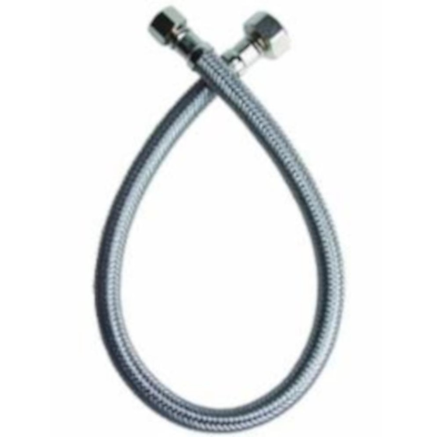 Fluidmaster 3/8-in Compression 12-in Braided Stainless Steel Toilet Supply Line Fluidmaster 3/8-in Compression 12-in Braided Stainless Steel Toilet Supply Line