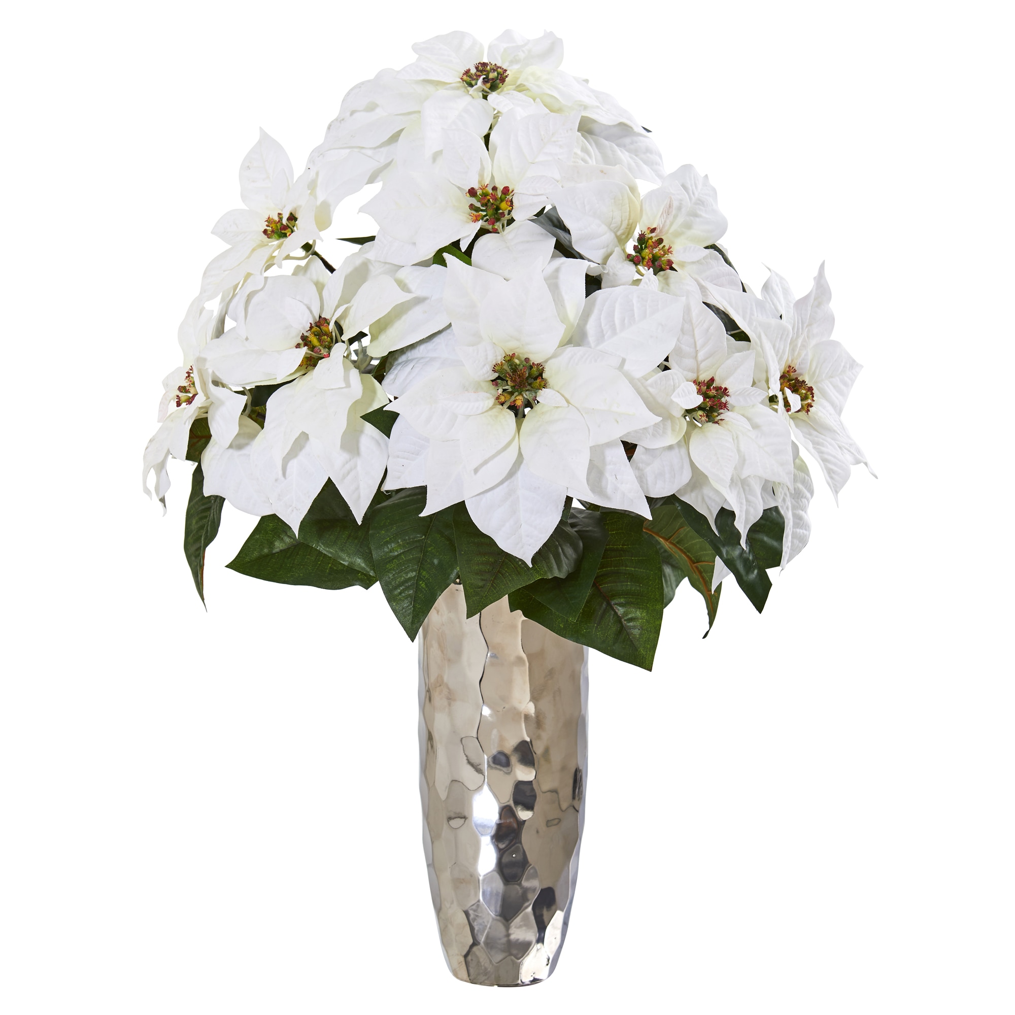 Nearly Natural A1110 27-Inches Tabletop Decoration Poinsettia Christmas Decor