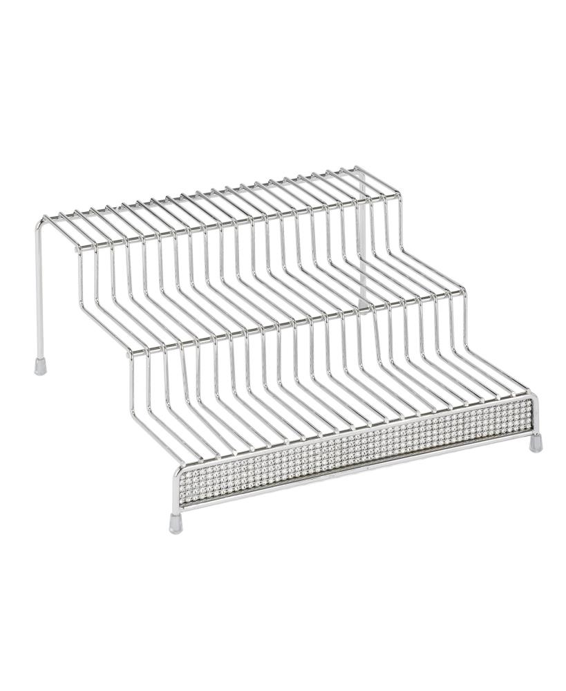 Kitchen Details 22904-CHR 9.65-in W x 4.33-in H 3-Tier Freestanding Metal Spice Rack