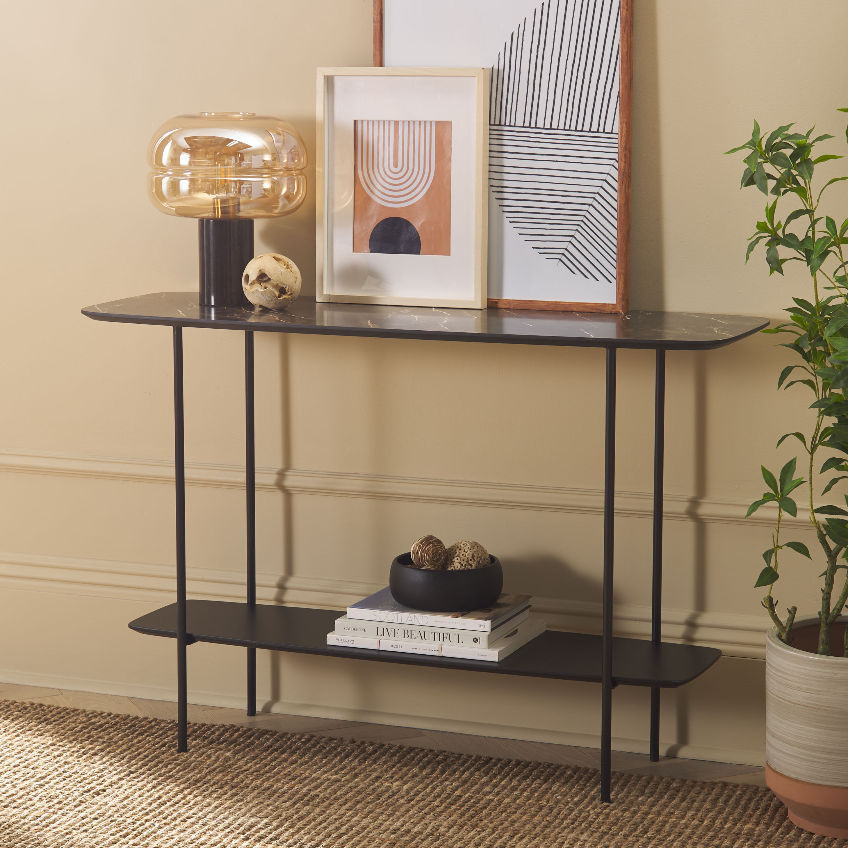 Safavieh CNS4205A Modern Dark Sandstone Console table