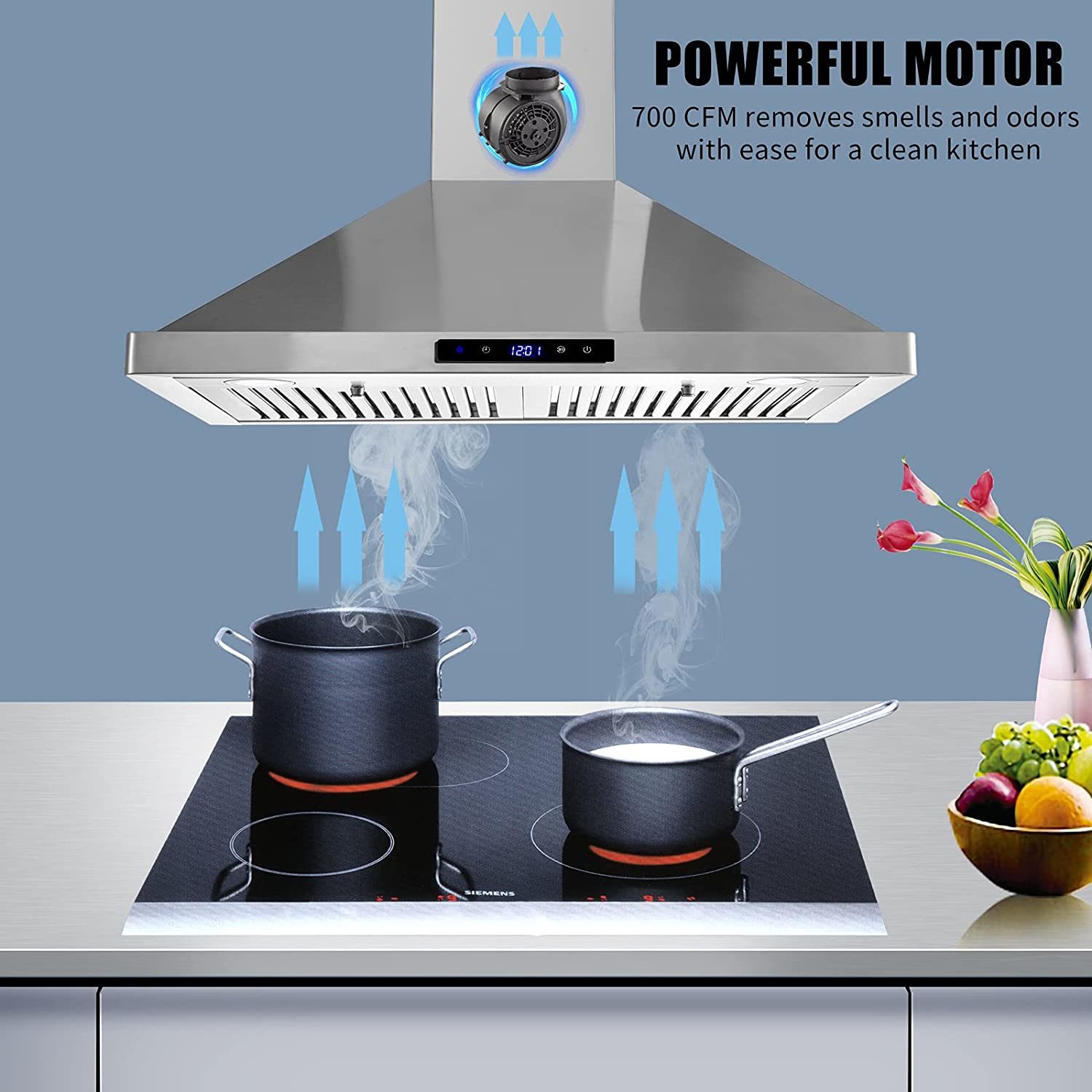 Damerin IU-RD18 Wall-Mounted-Range-Hoods - View #12
