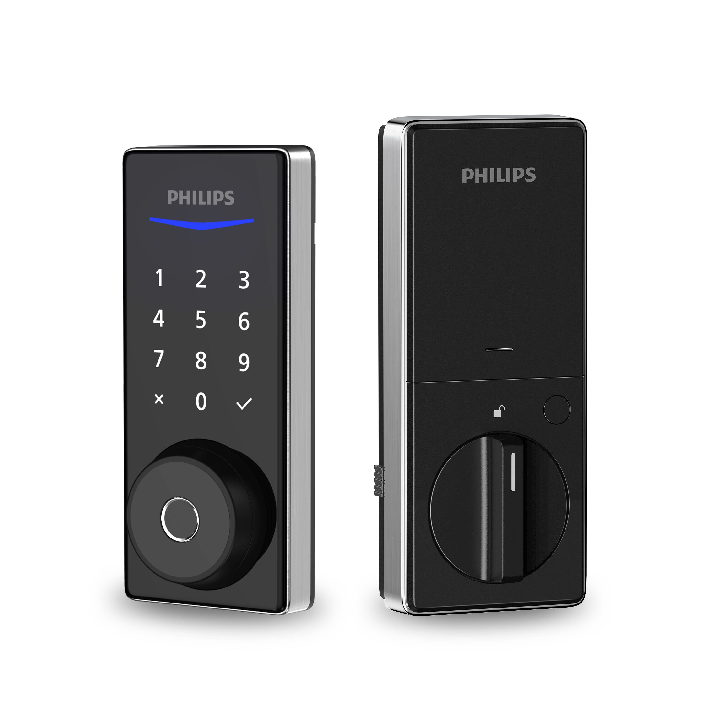 Philips Home Access 1000 Series Satin Nickel Electronic Deadbolt Fingerprint Touchscreen Keypad DDL210X-1H SN Sansujyuku sansujyuku.com