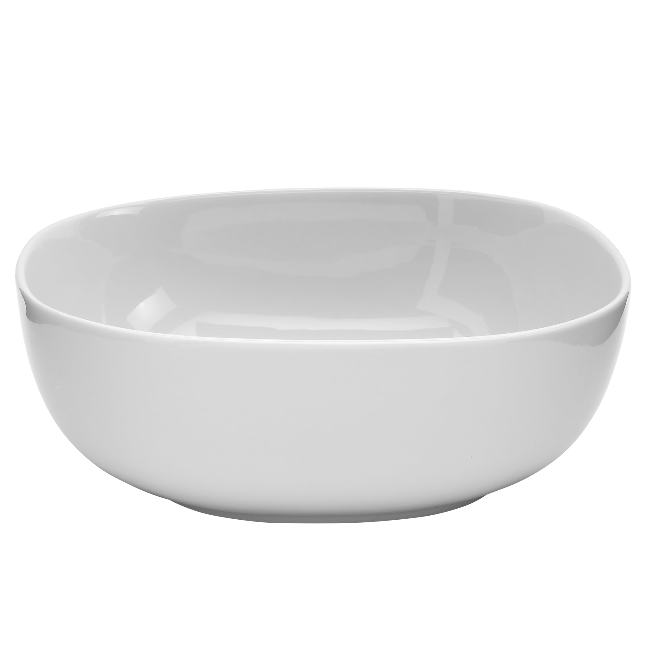 White Ceramic Microwave Safe Serving Bowl Set, 3 Piece