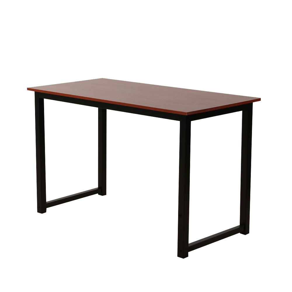 Winado 303868585444 Dining Table Brown Contemporary/Modern Dining Table, Mdf with Electroplating Metal Base 47.24-in L x 29.13-in H