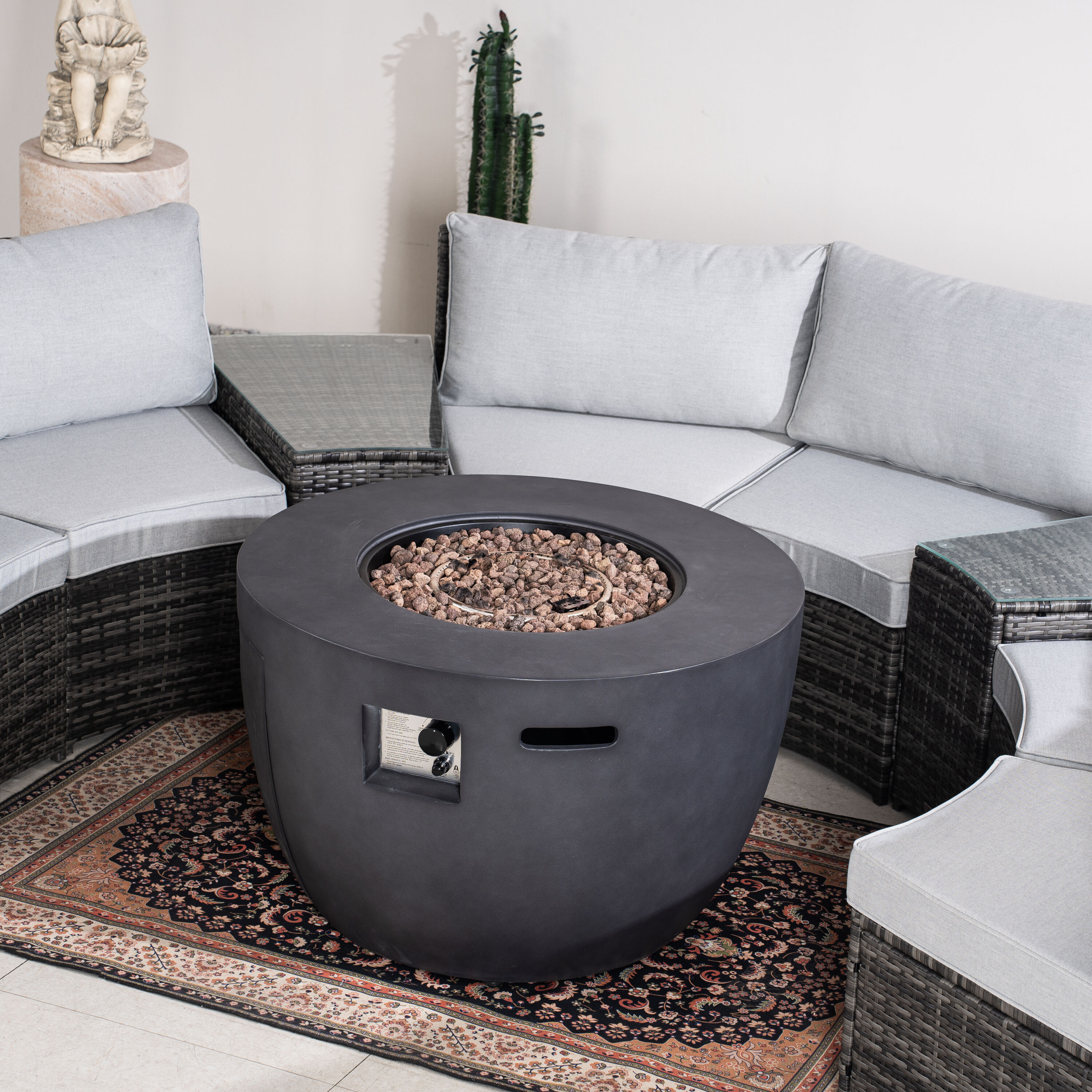 Direct Wicker DWG-2160DG1205GR Patio-Conversation-Sets - View #7