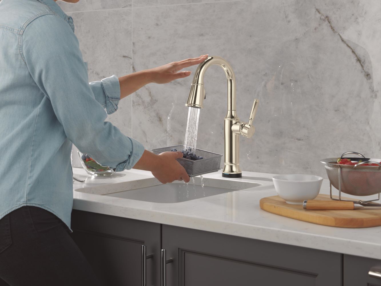 Delta 9984TL-PN-PR-DST Kitchen-Faucets - View #13