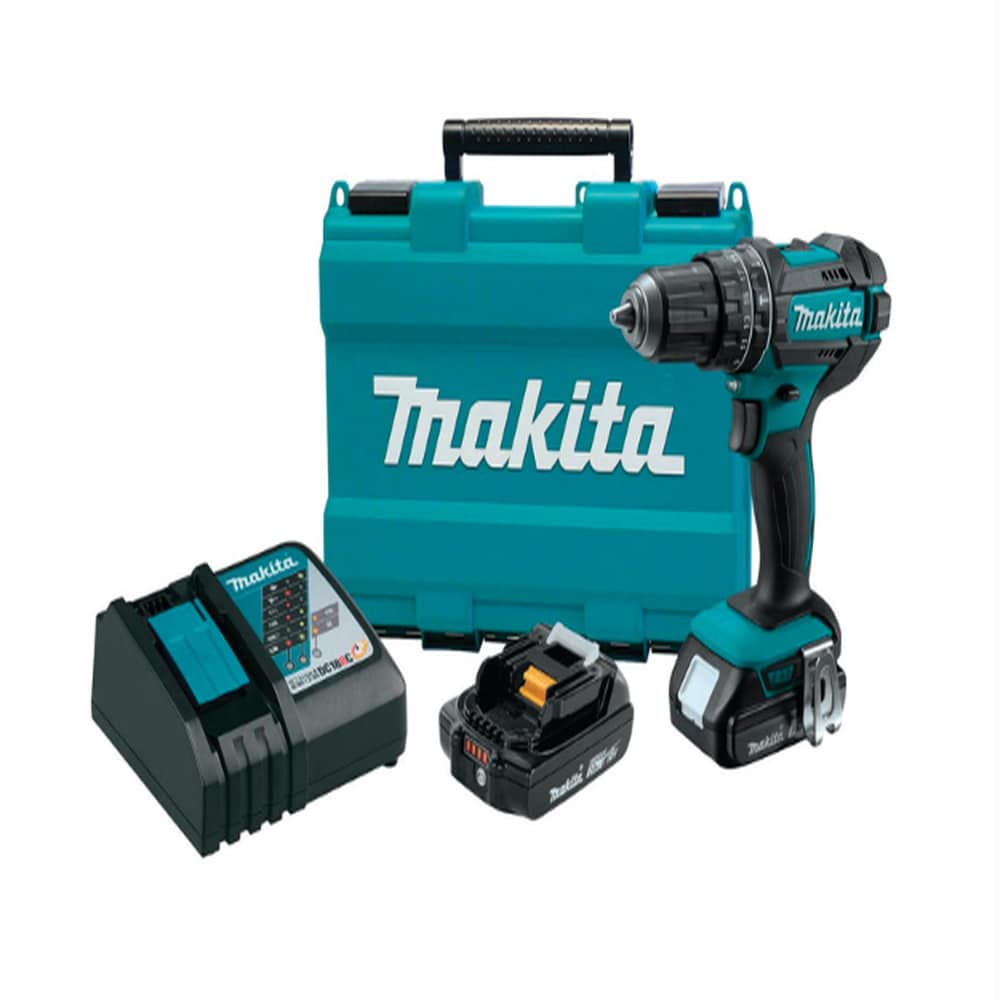 Makita 18V 1/2 in. Brushed Cordless Hammer Drill/Drive Kit (Battery and Charger) #XPH10R