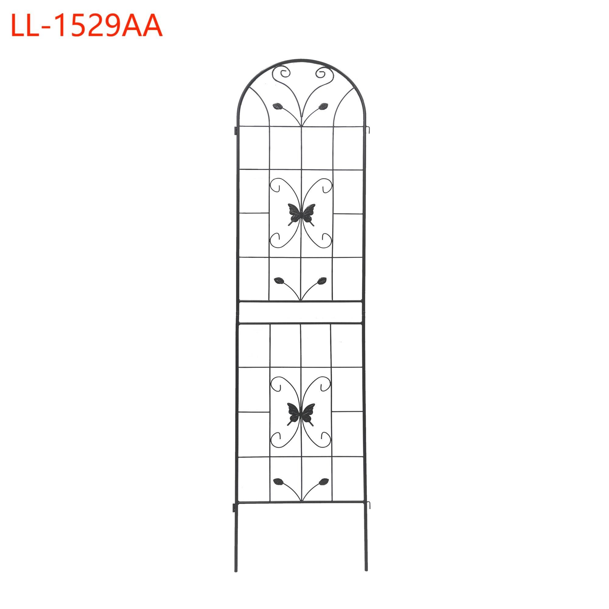 Yiekholo LL-1529AA 19.7-Inches W x 86.7-Inches H White Iron Traditional Garden Trellis For Climbing Plants For Cucumbers For Roses 2 -Pack
