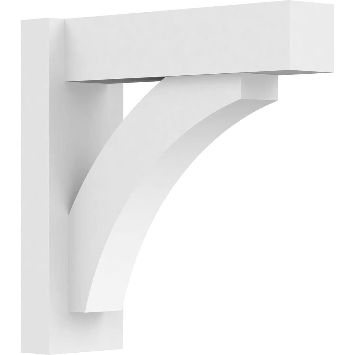Ekena Millwork OUTP05X16X16THR05 5-in W X 16-in D X 16-in H Thorton Architectural Grade PVC Outlooker with Block Ends