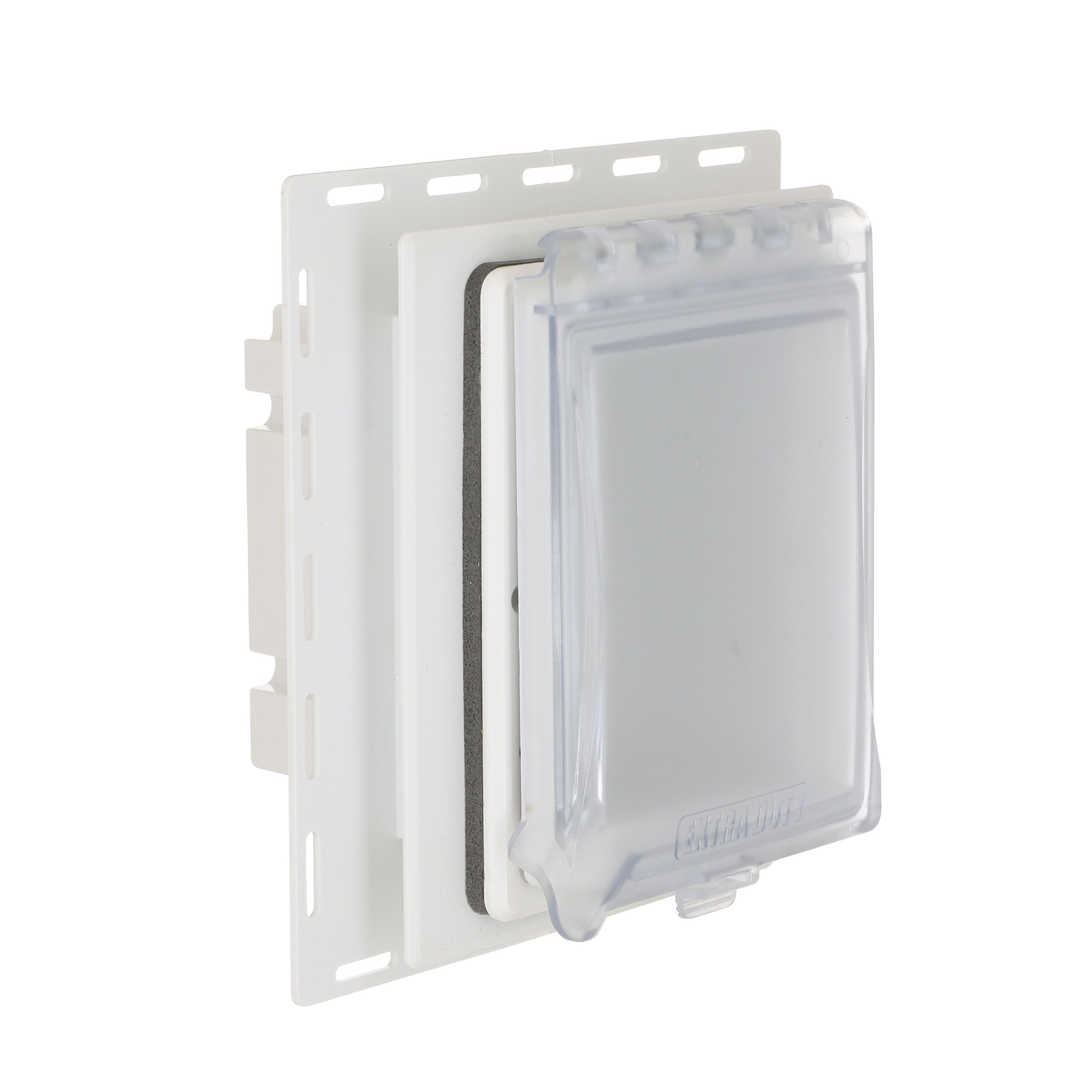 Hubbell MR420CW 1 -Gang Rectangle White Plastic Weatherproof Electrical Box Cover