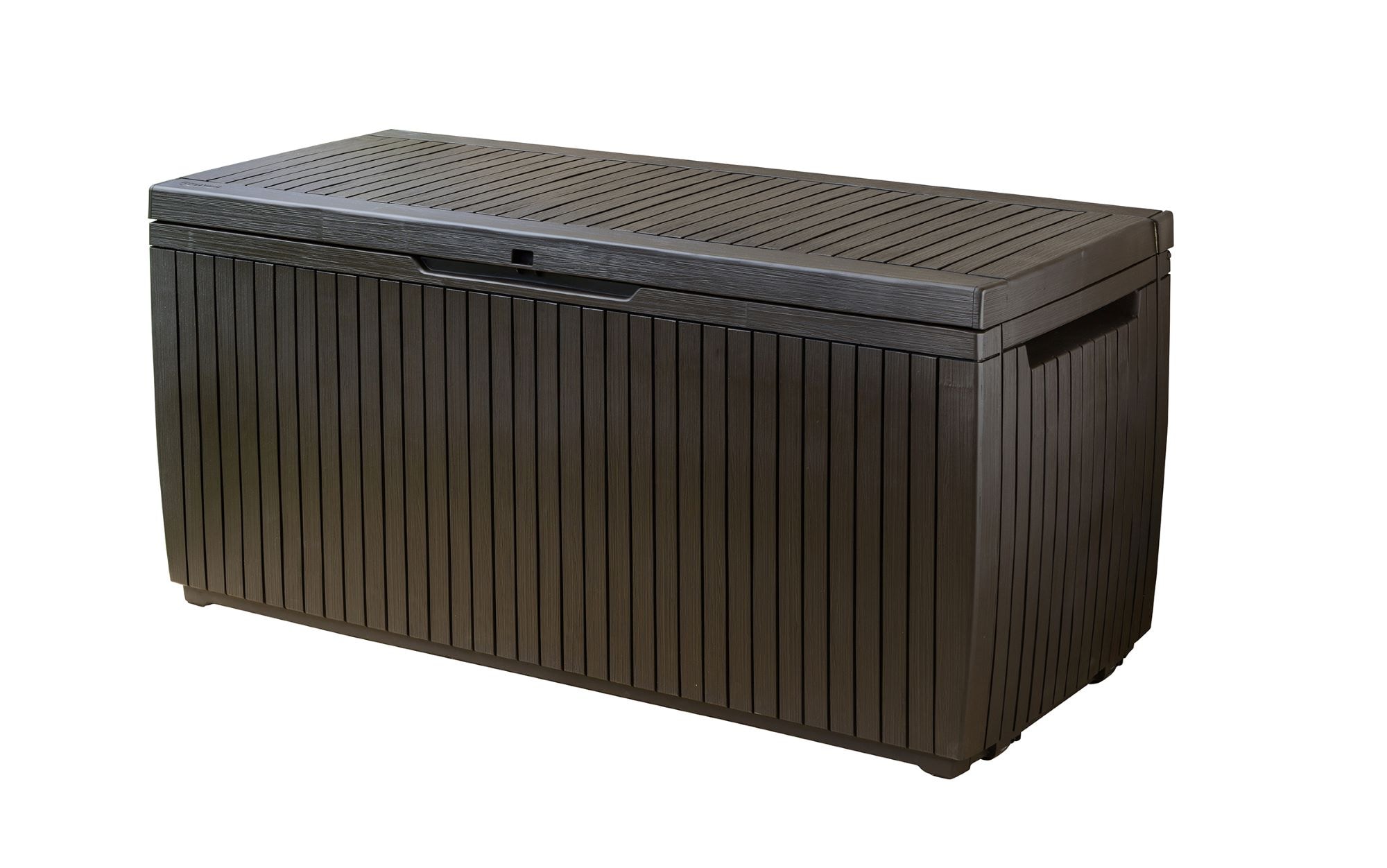 Rubbermaid 1837305 Patio Chic 65 Wide Resin Outdoor Storage Box