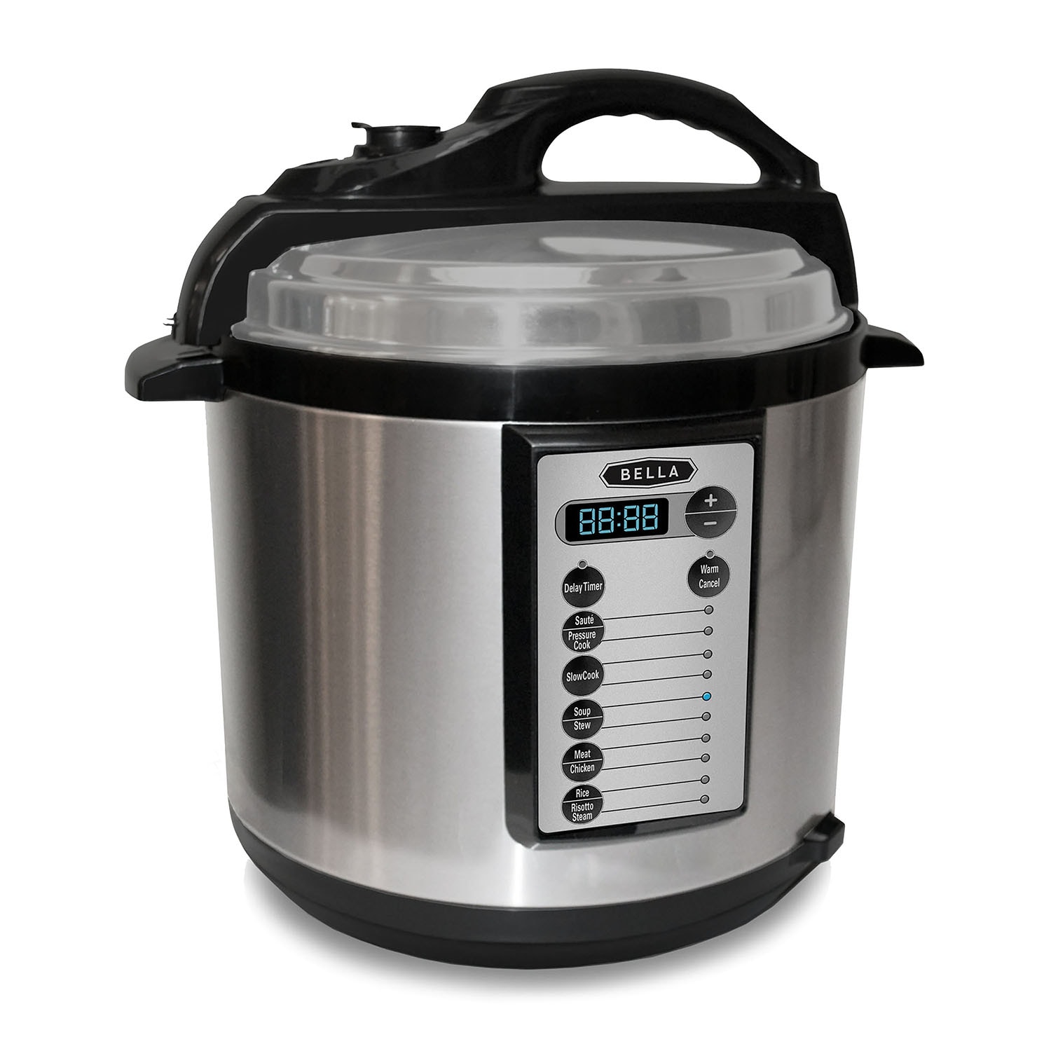 BELLA 14024 Programmable Slow Cooker with Locking Lid, 6-Quart