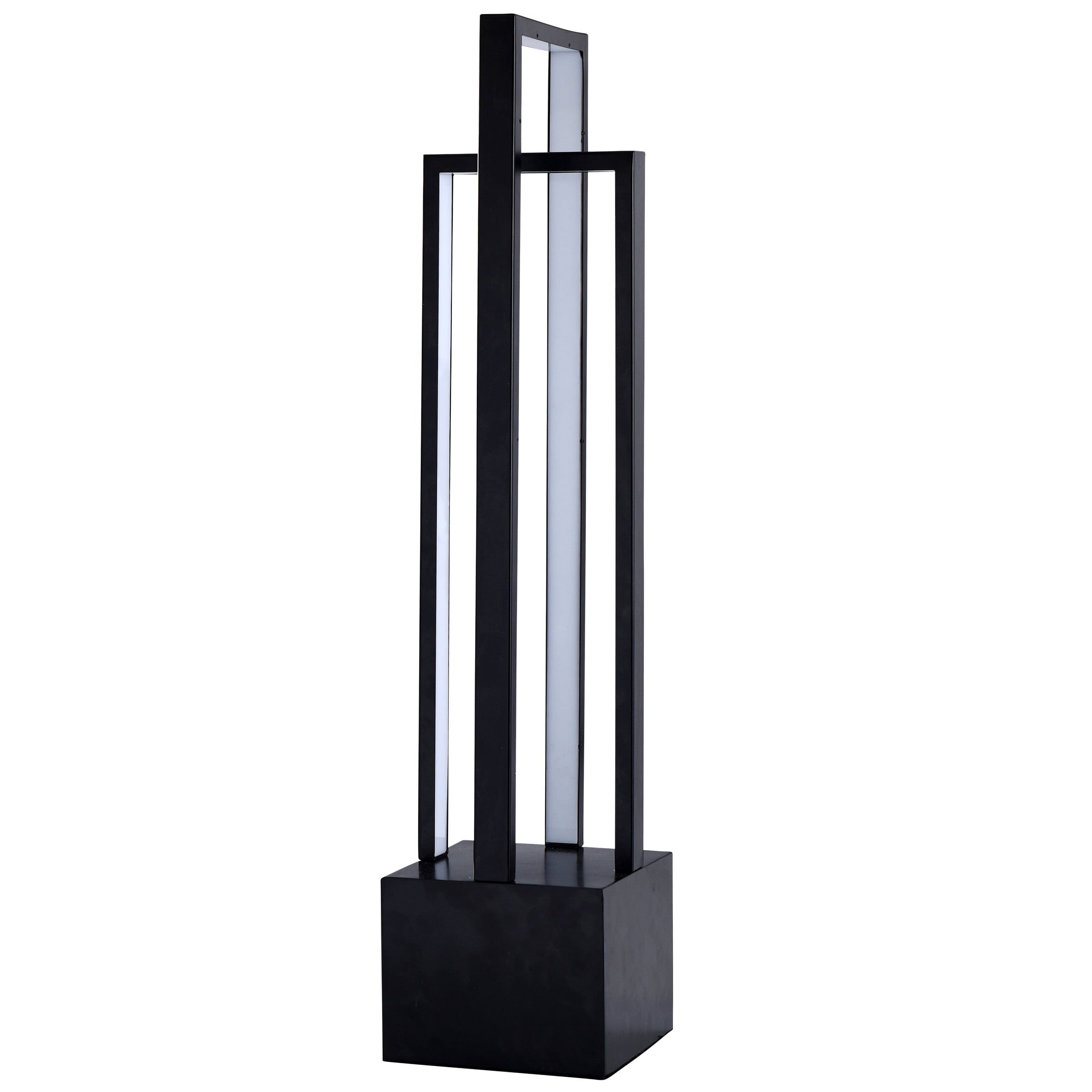 StyleCraft Home Collection L54571DS Singer 32-in Black LED Table Lamp with No Shade