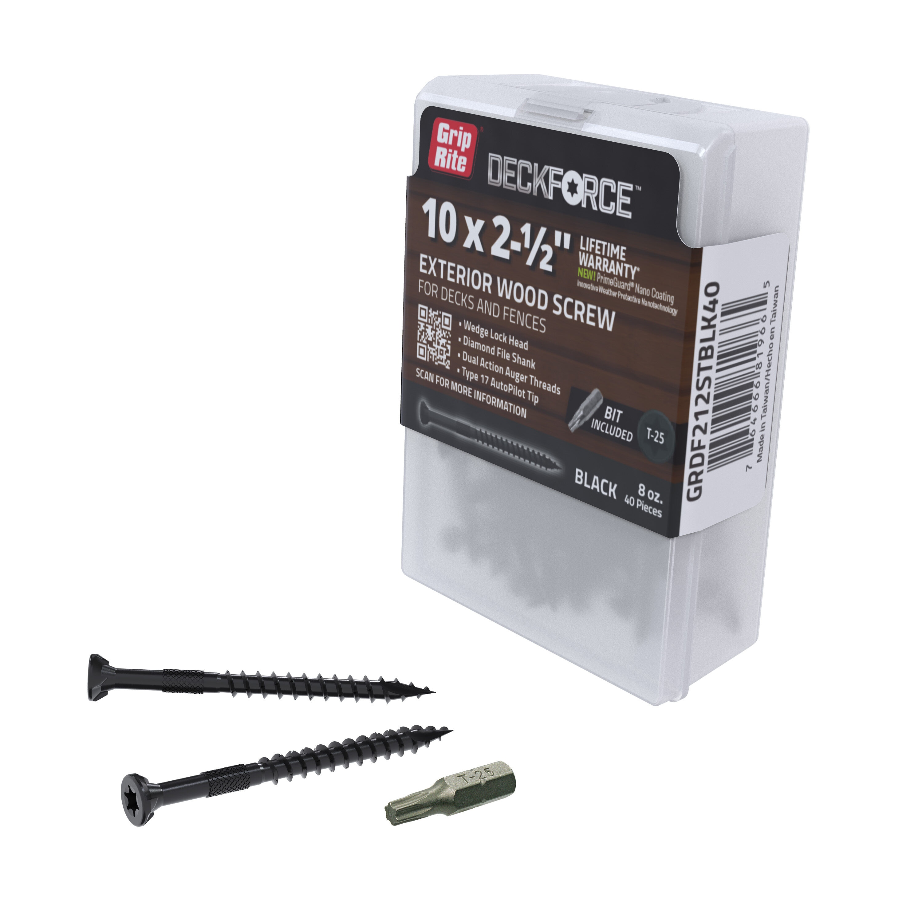 DeckForce by Grip Rite GRDF212STBLK40 Deck-Screws - View #5
