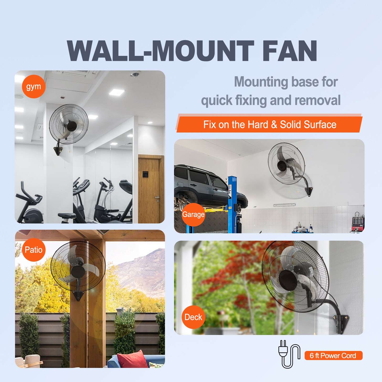 VEVOR SCGYBGSFSYCS00344V1 Wall-Mounted-Fans - View #6