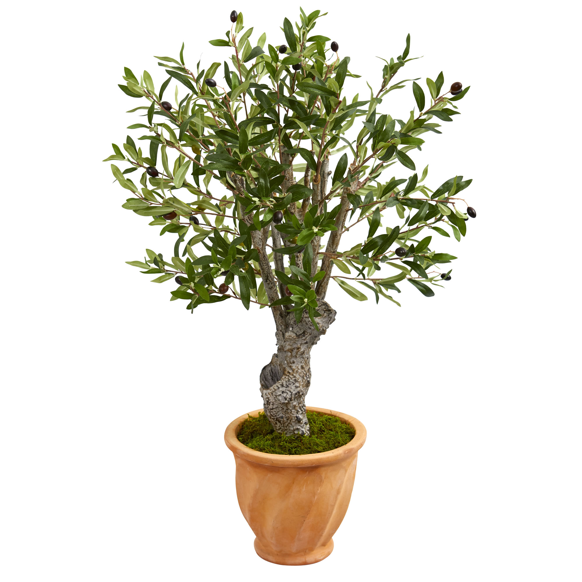 Nearly Natural 5797 36-in Green Indoor Floor Olive Artificial tree