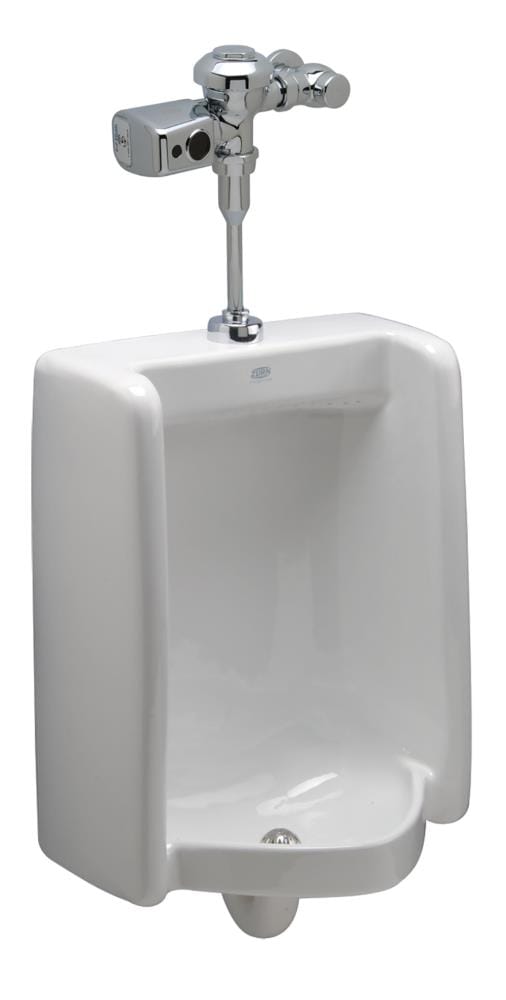 Zurn 18.5-in x 40.5-in White WaterSense Wall-mounted Touchless Urinal ...