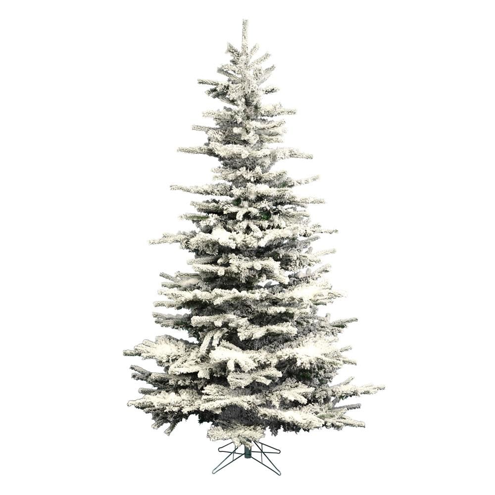 Vickerman A861885 10-Feet Flocked White Artificial Christmas Tree