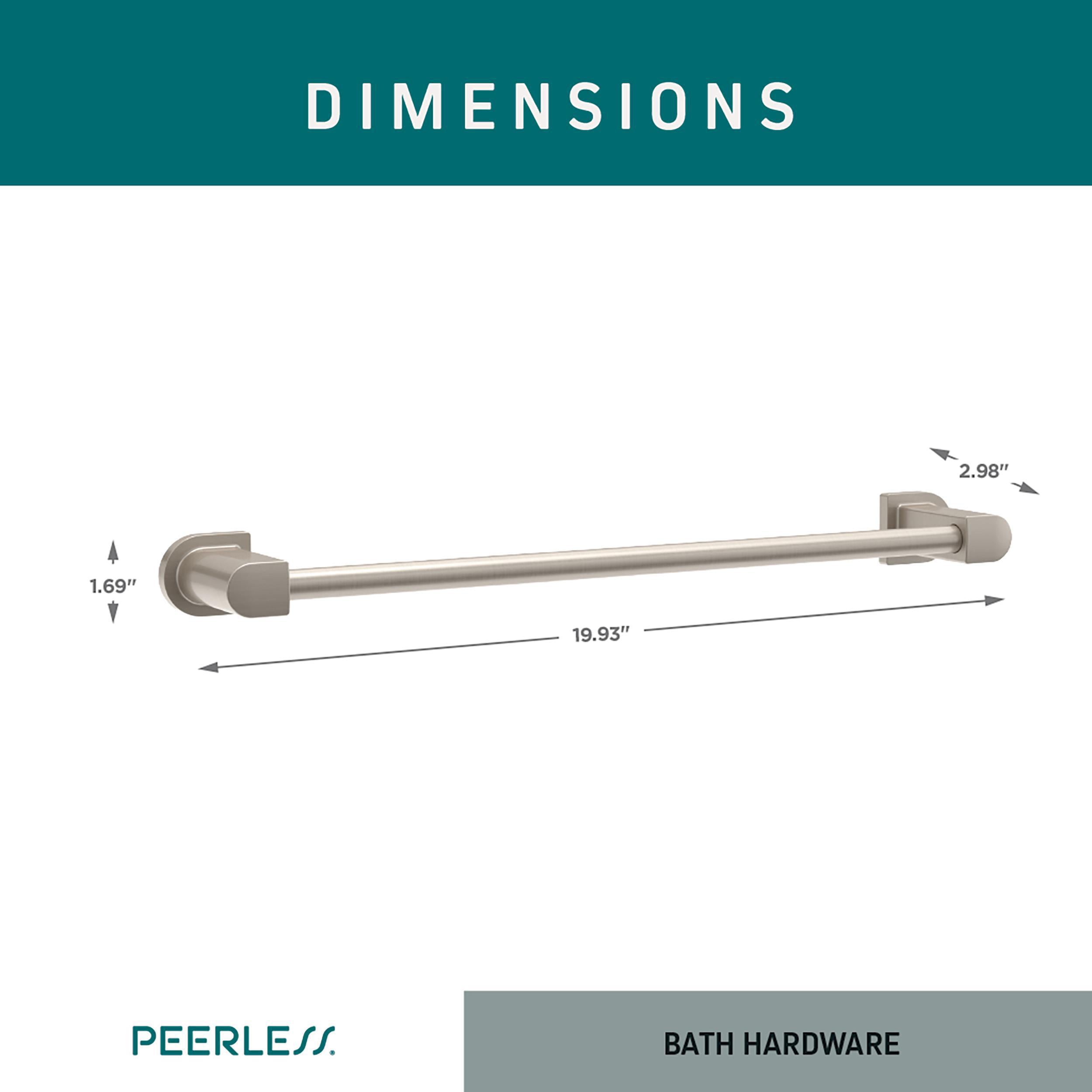 Xander 18-Inch Brushed Nickel Wall Mounted Towel Bar