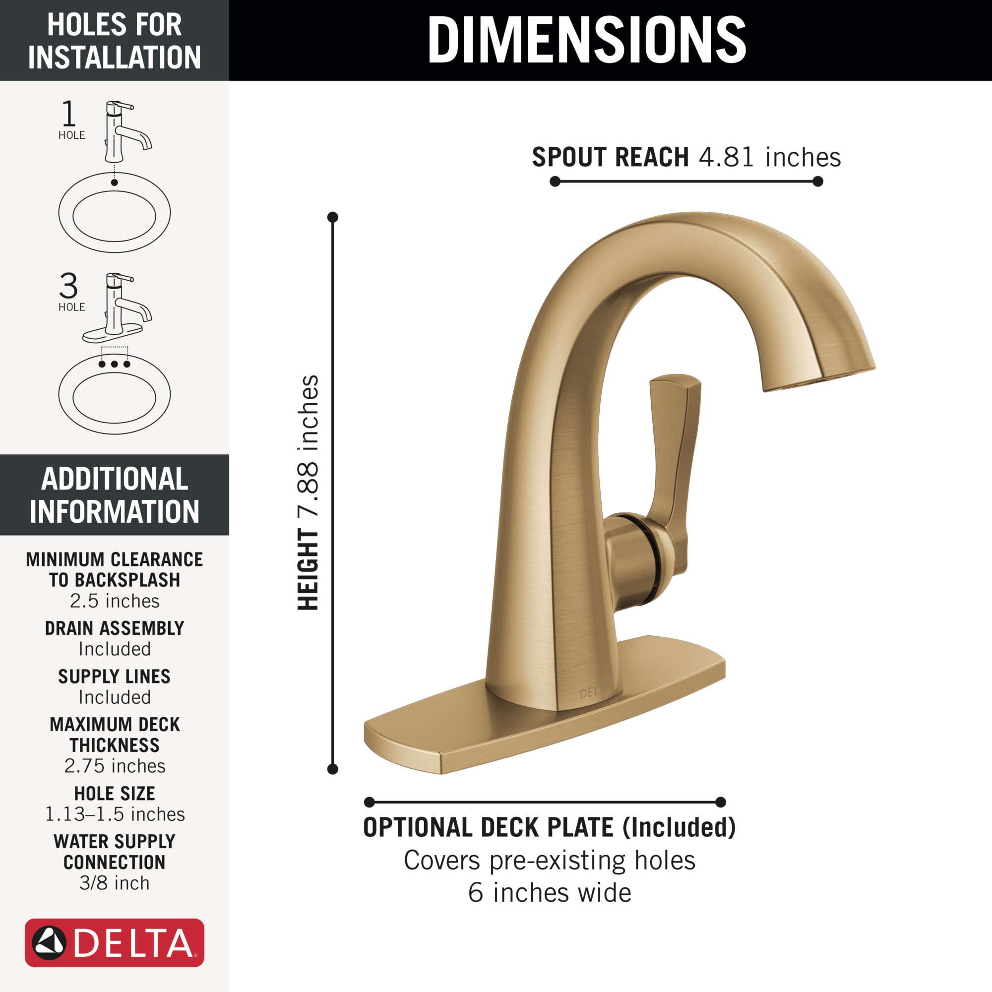 Delta 577-CZ-PR-MPU-DST Lavatory-Faucets - View #3