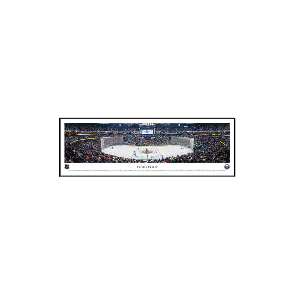 Blakeway Panoramas NHLSAB3F Buffalo Sabres James Blakeway Black Metal Framed 13.75-in H x 40.25-in W Sports Paper Print