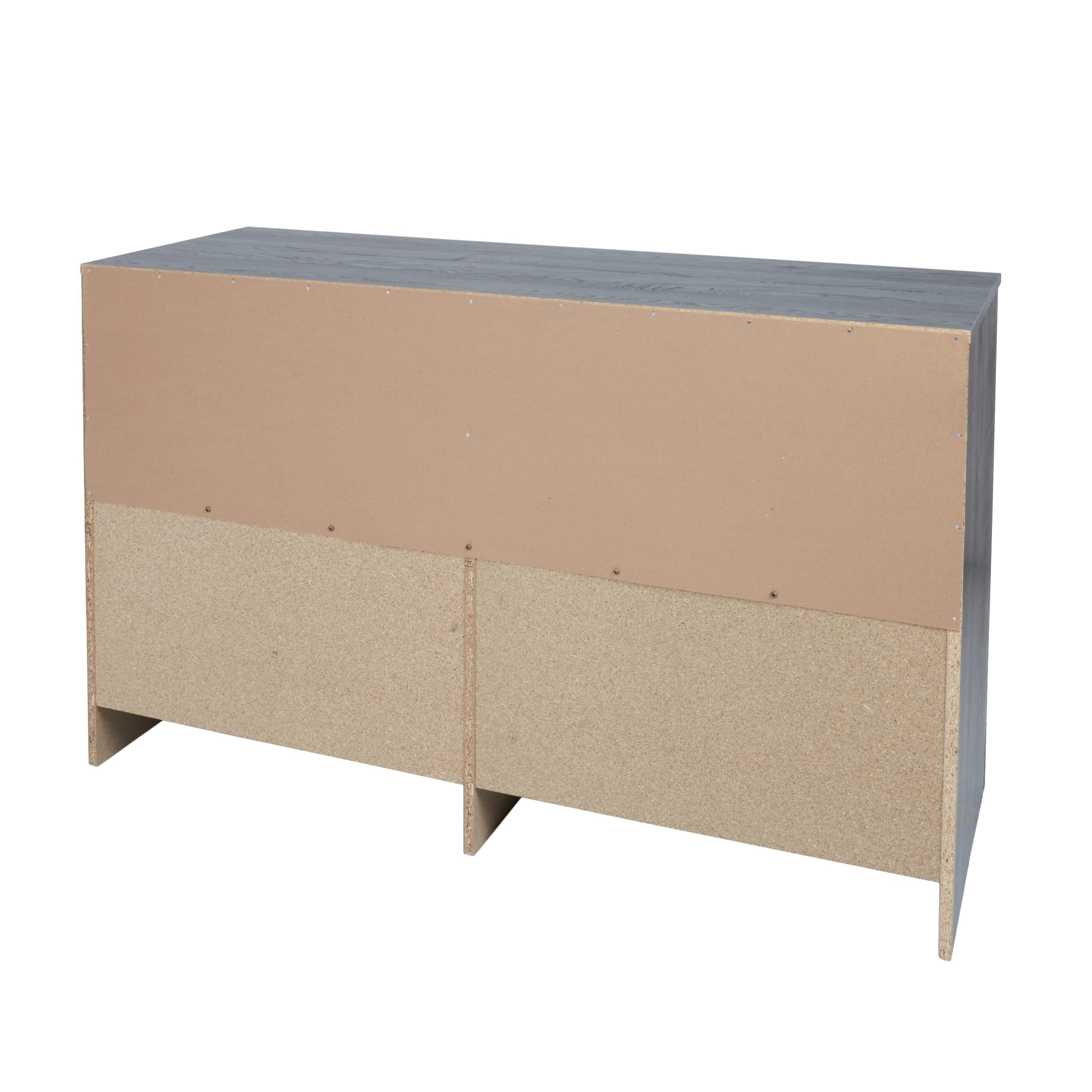 Gray Oak Double Dresser with Soft Close Drawers