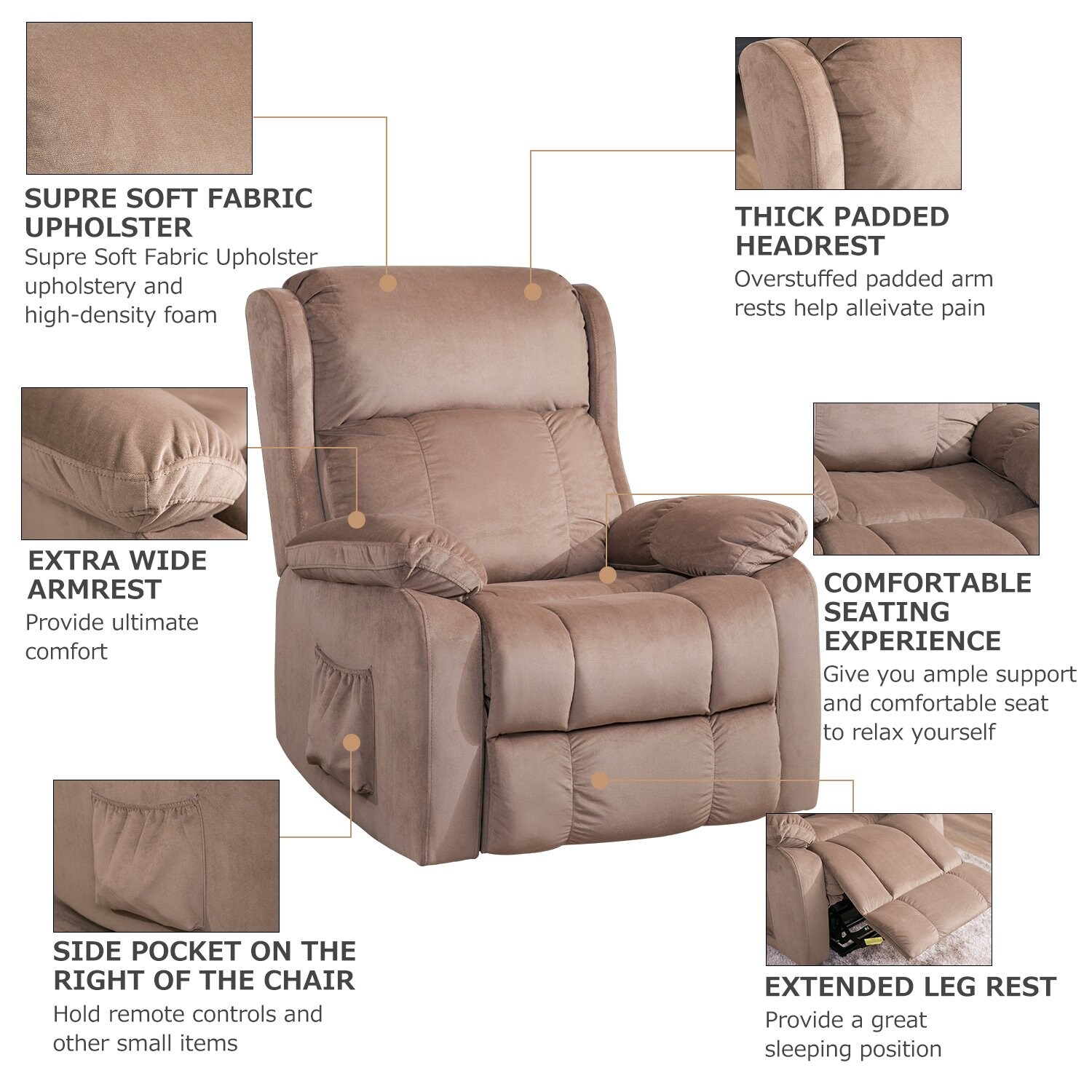 CASAINC OR-PP038656EAA recliners - View #6