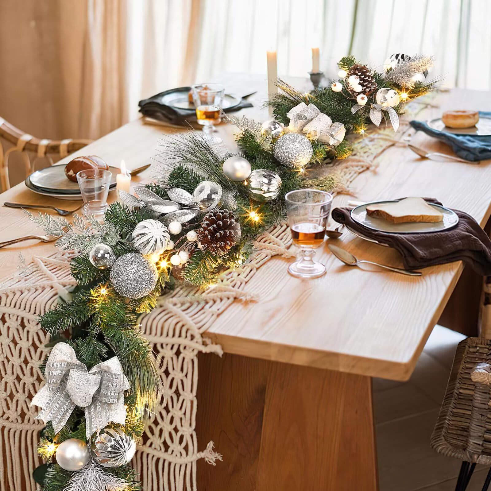 Qeetex JXNAG-PHO-0VGXGA77 Artificial-Christmas-Garland - View #3