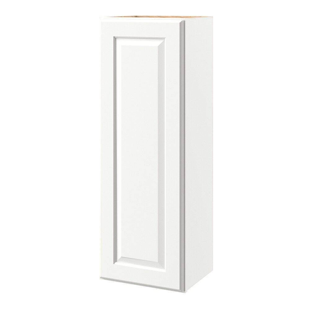 allen + roth 150TS Tilson 15-in W x 42.125-in H x 12-in D Linen Wall Fully assembled Cabinet (Raised Panel Square)