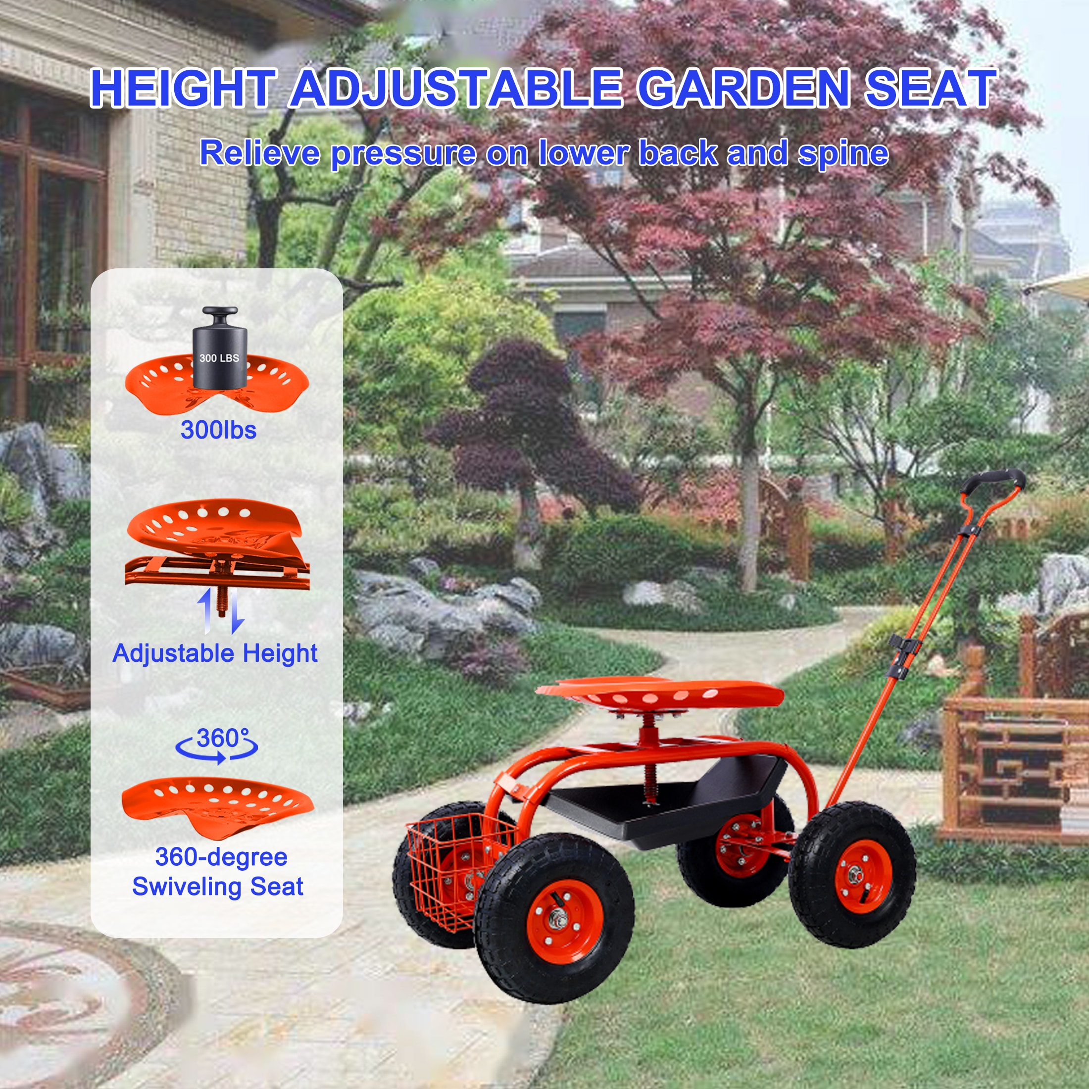 AHIOU HOME ZAZHG-P207223C Yard-Carts - View #5