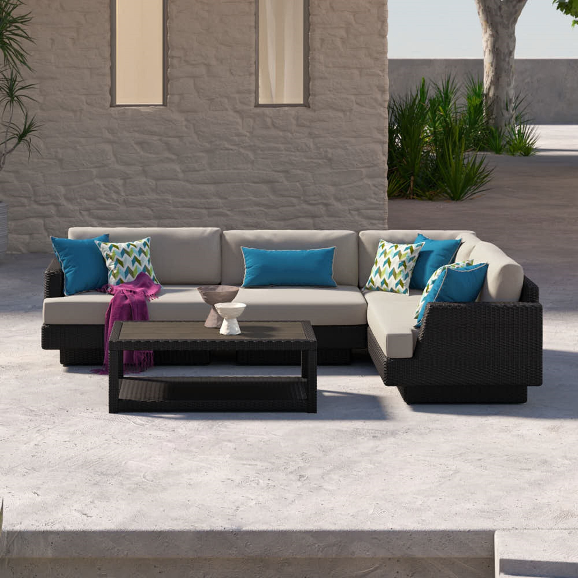 RST Brands OP-PESS5MWTPORIIIDOV Patio-Sofas-Daybeds - View #8