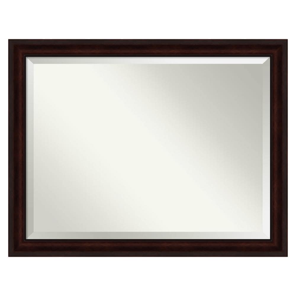 Amanti Art DSW4960989 Coffee Bean 45.25-Inches x 35.25-Inches Framed Rectangle Bathroom Vanity Mirror ( Walnut Black,Brown )