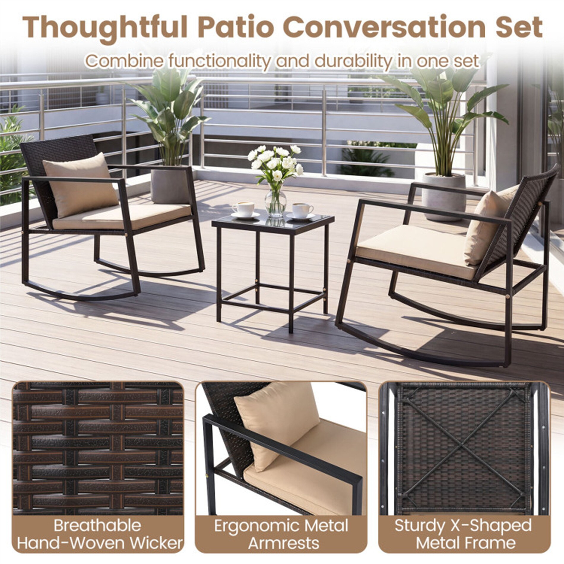 BABOOM BOM-P256422V-OR Patio-Conversation-Sets - View #9