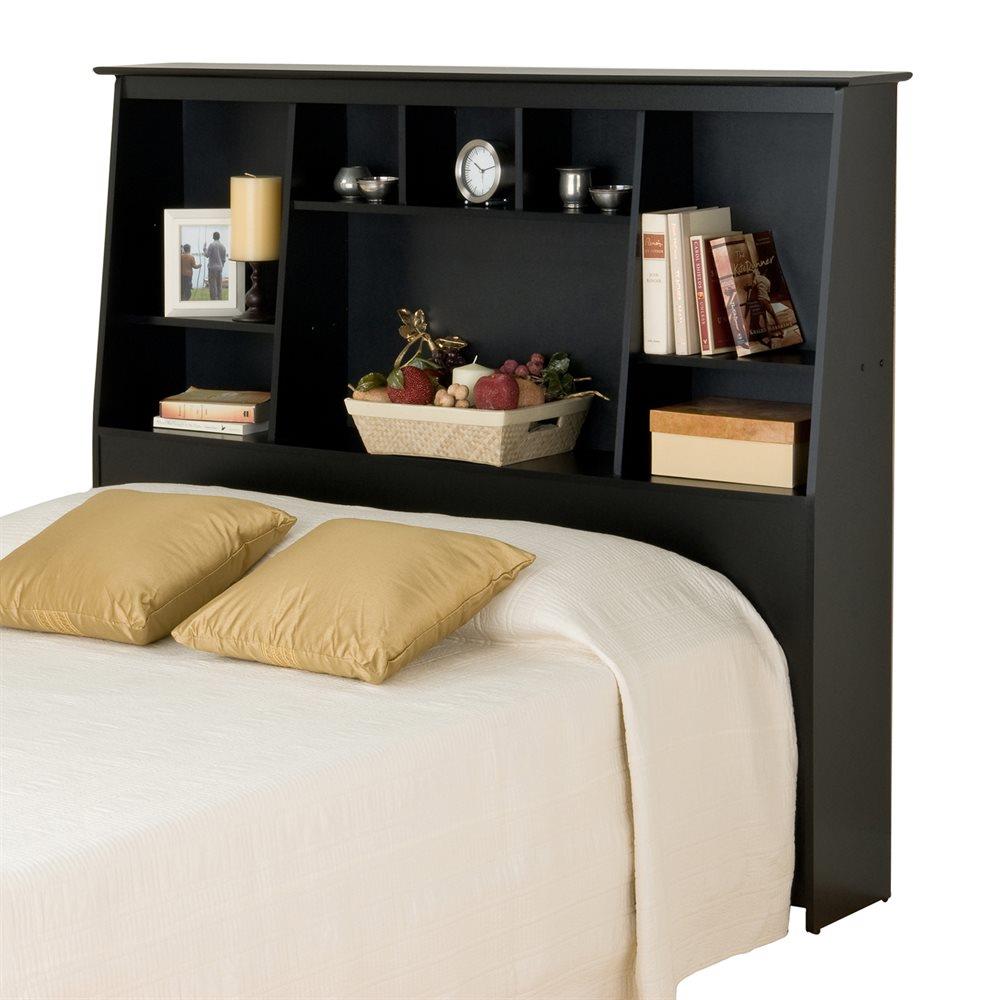 Prepac Transitional Full/Queen Headboard With Storage Compartments In ...