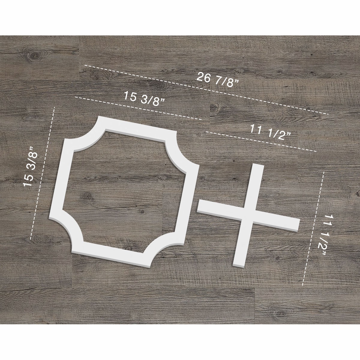 Medium White PVC Decorative Fretwork Wall Panels