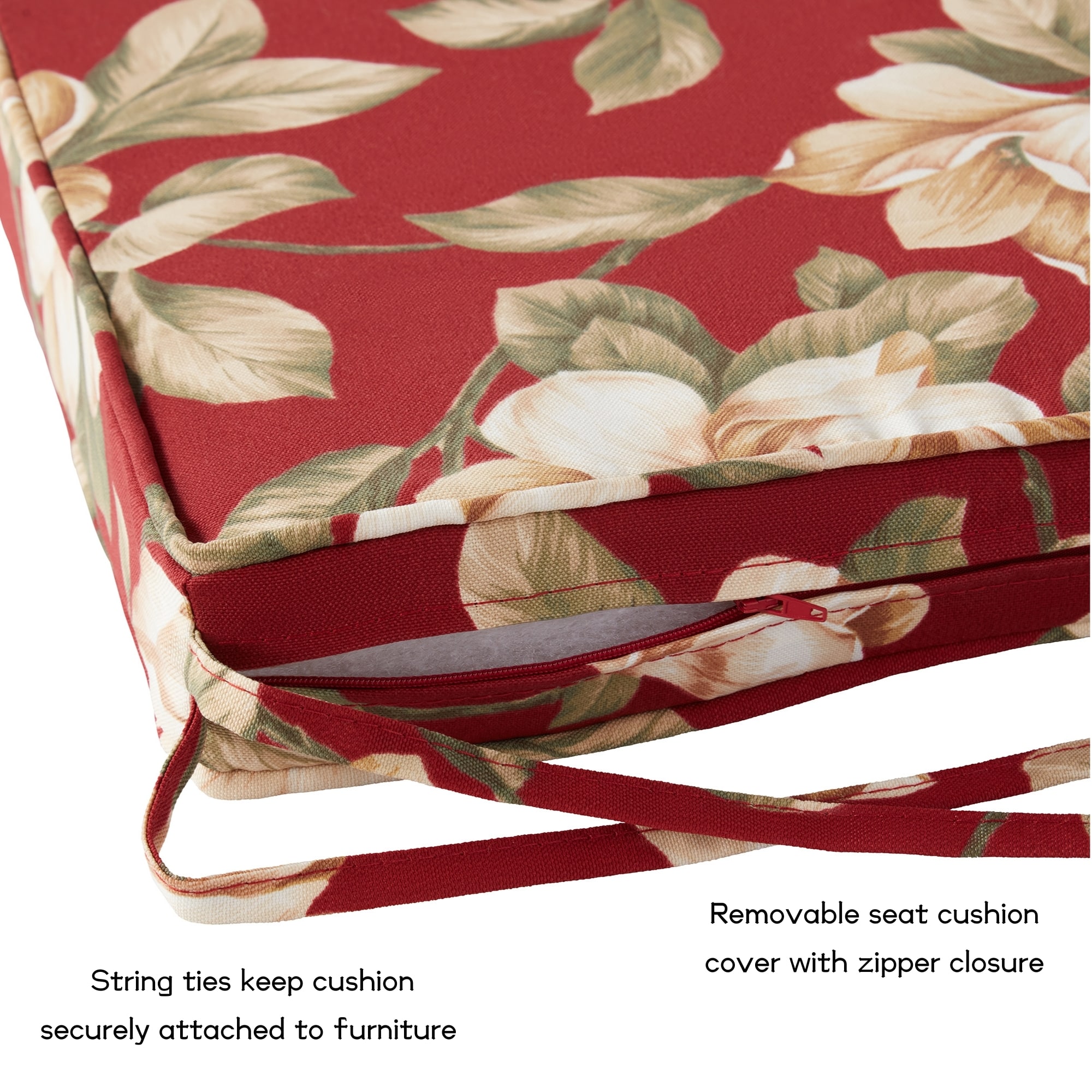 Greendale Home Fashions OP2100S4-ROMAFLORAL Patio-Furniture-Cushions - View #4