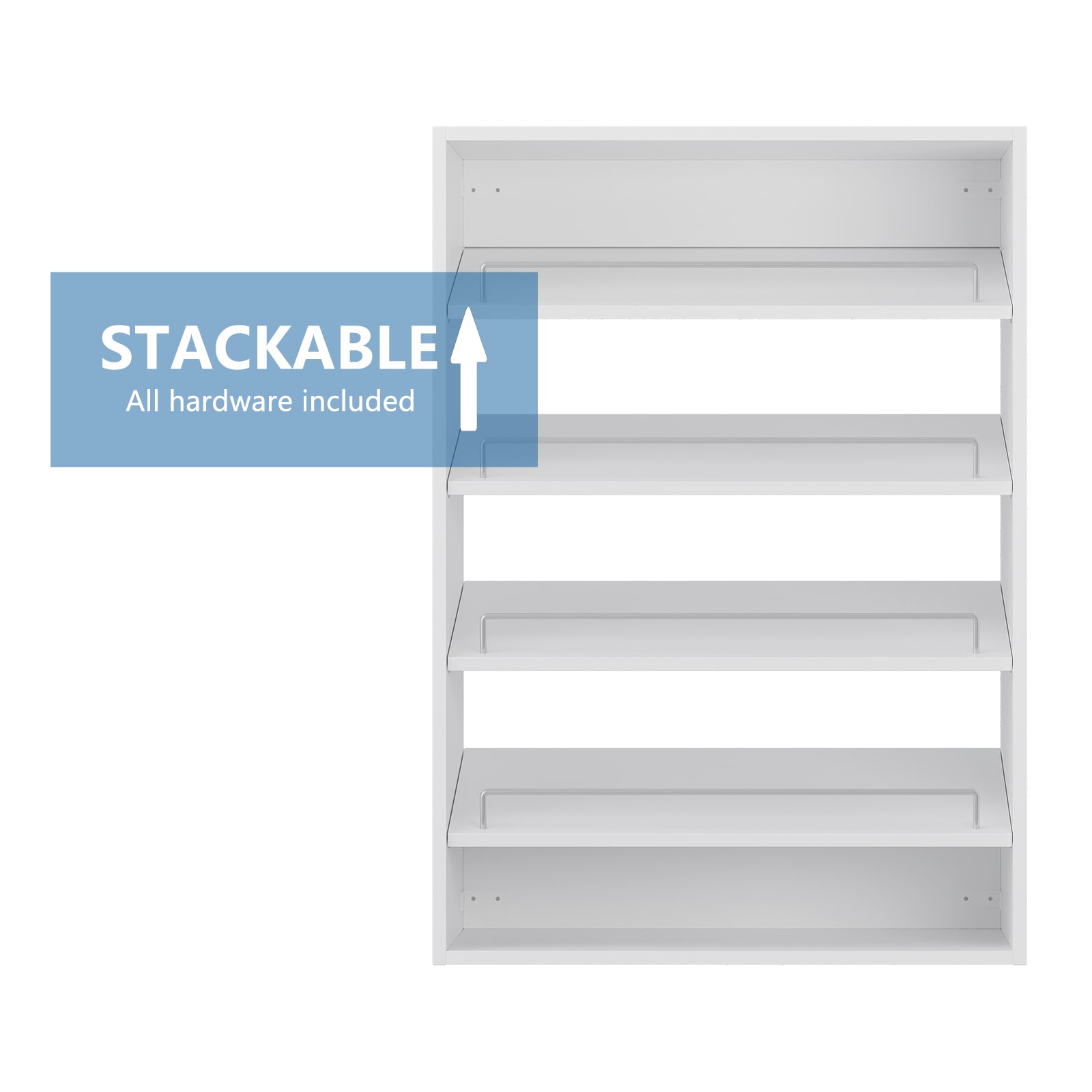 LOVMOR SF-Y-YMG07-20-W Wood-Closet-Shelves - View #5
