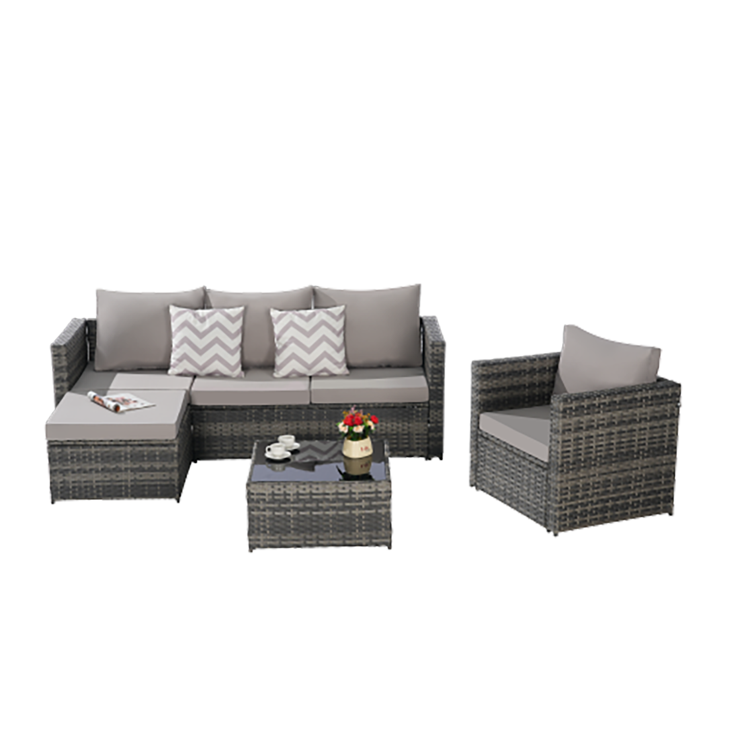 GZMR GM-EF-00042 Patio-Conversation-Sets - View #5