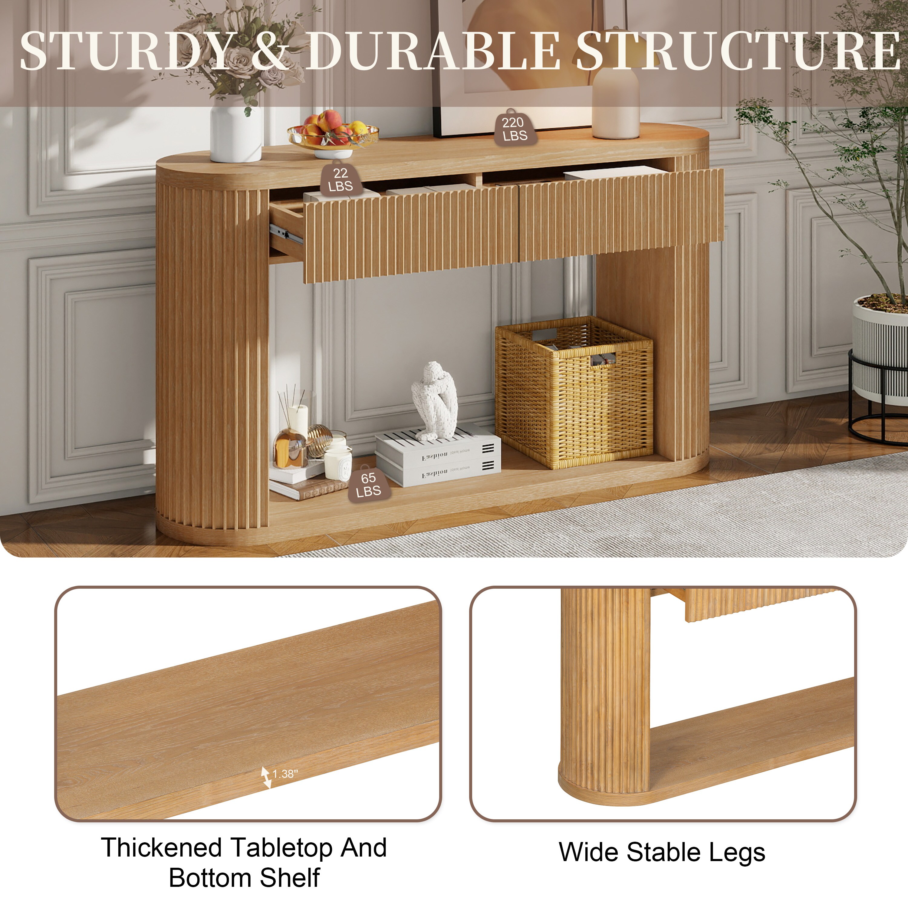 Oaks Decor OA715P096N Console-Sofa-Tables - View #5