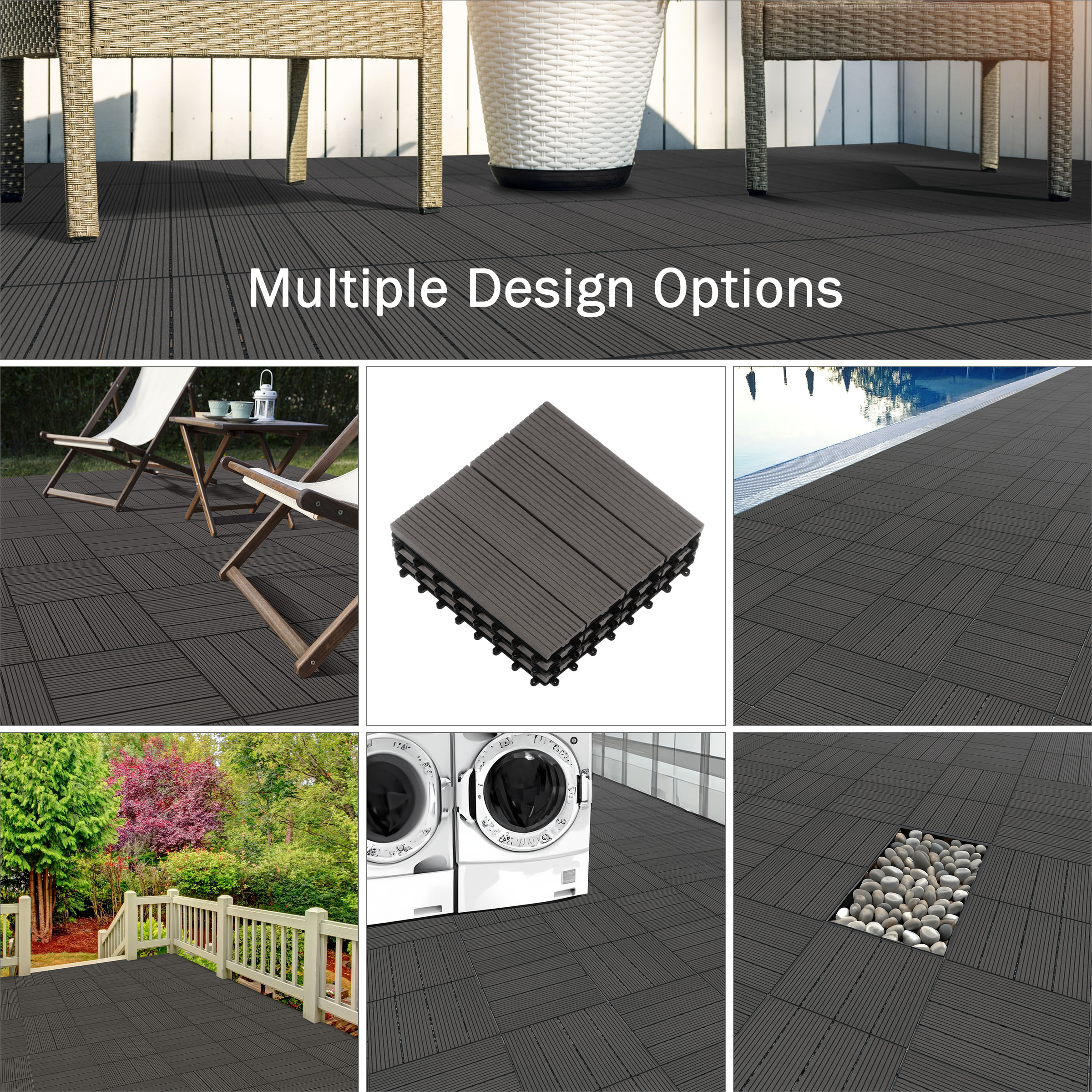 Pure Garden 50-LG1263 Deck-Tiles - View #6