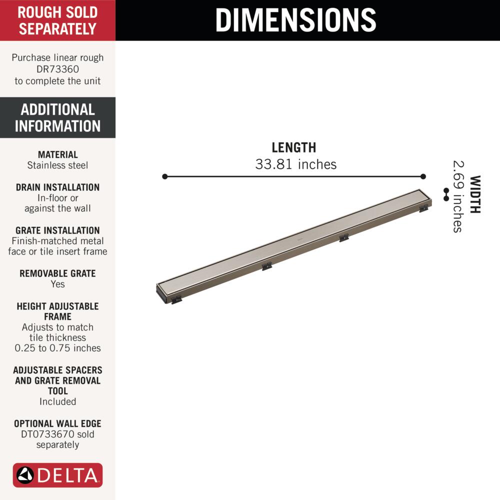 Delta DT0733613-SS Drains-Flanges - View #7