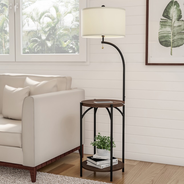 Off White Floor Lamp In The Lamps, Usb End Table Lamp