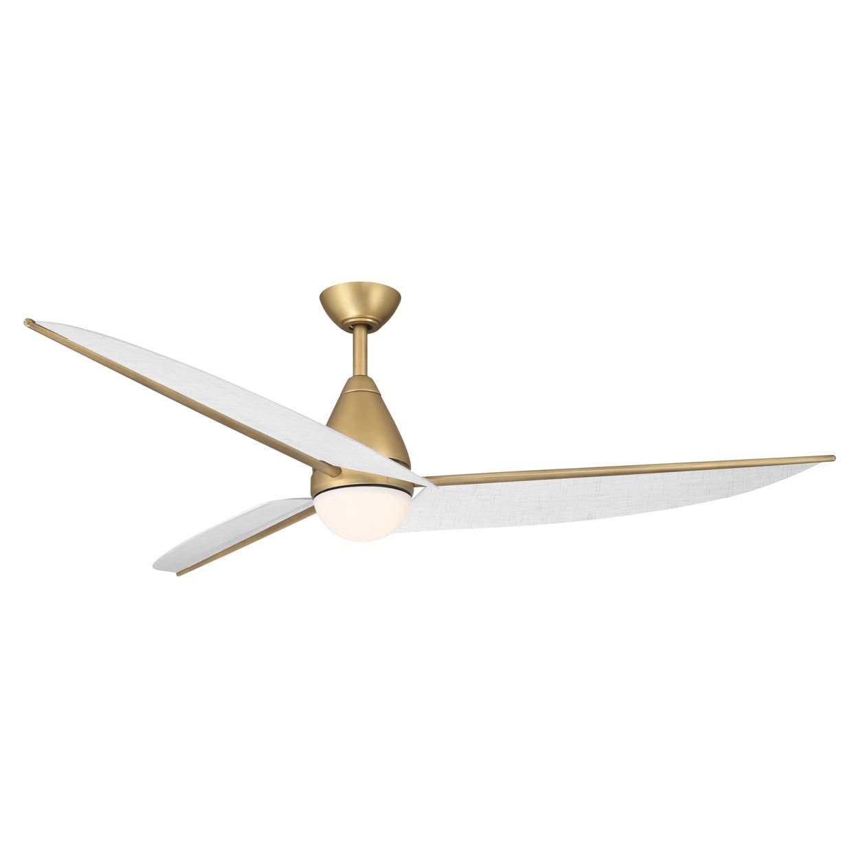 Minka Aire Lirden 65-in Heritage Brass LED Ceiling Fan With Light and Remote Control Included Sansujyuku sansujyuku.com