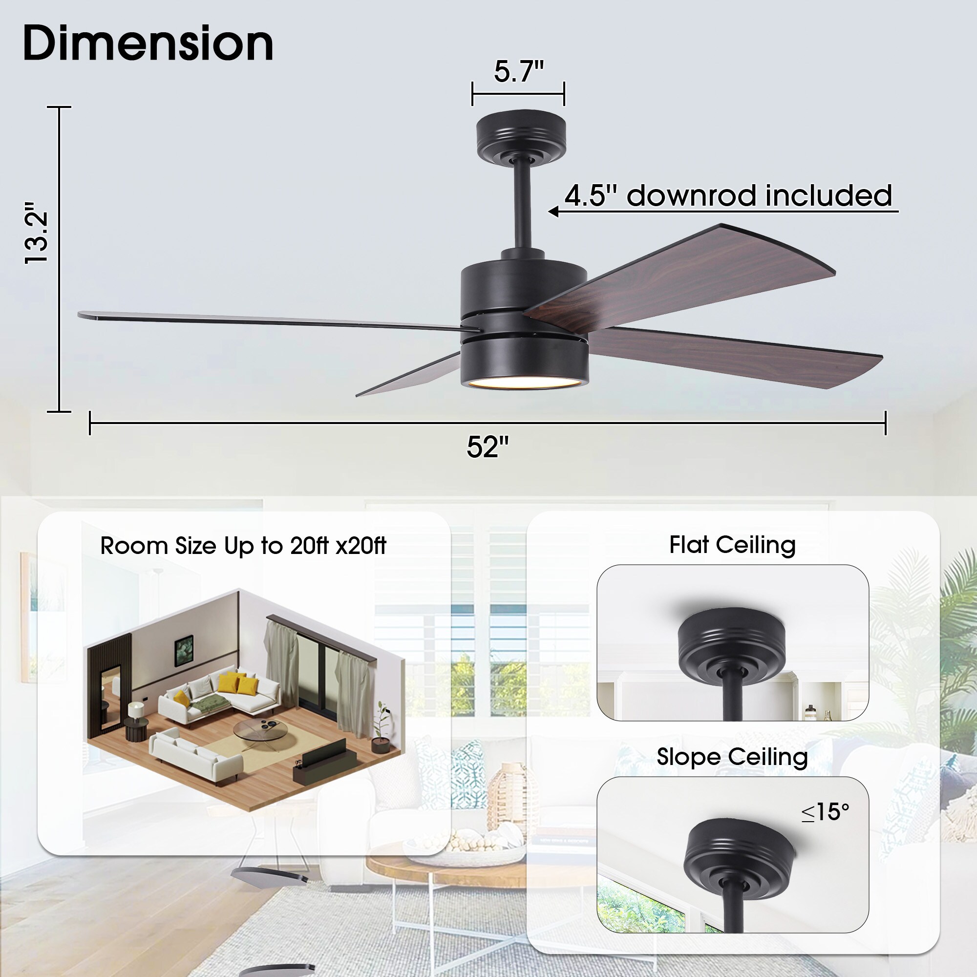 Matrix Decor MDBBCPS1268-A4 Ceiling-Fans - View #7