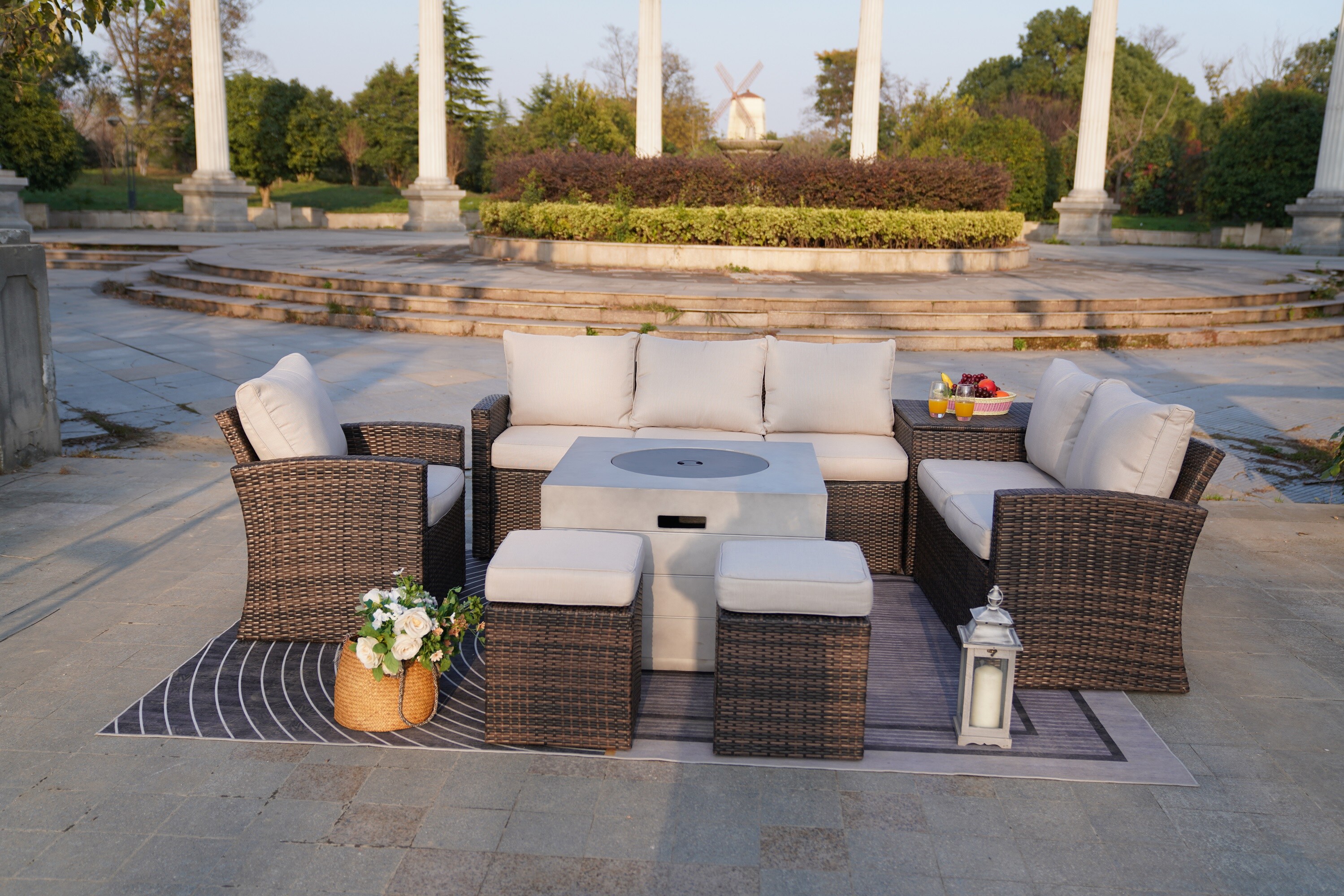 Moda Furnishings MAG-1403B-2140-B Patio-Conversation-Sets - View #4