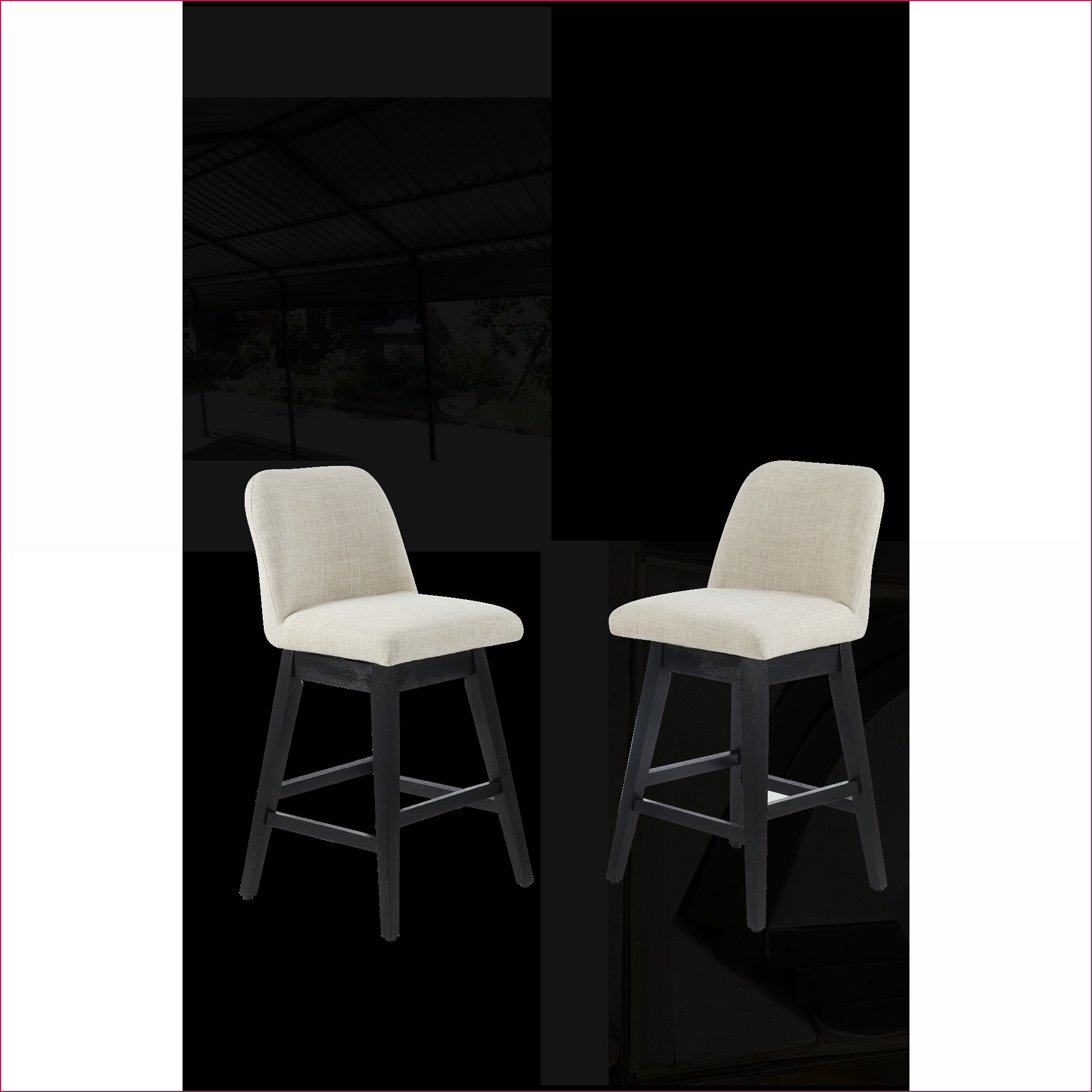 Watnature 360 Degree Swivel Bar Stool Chair Seating for Adults Counter ...