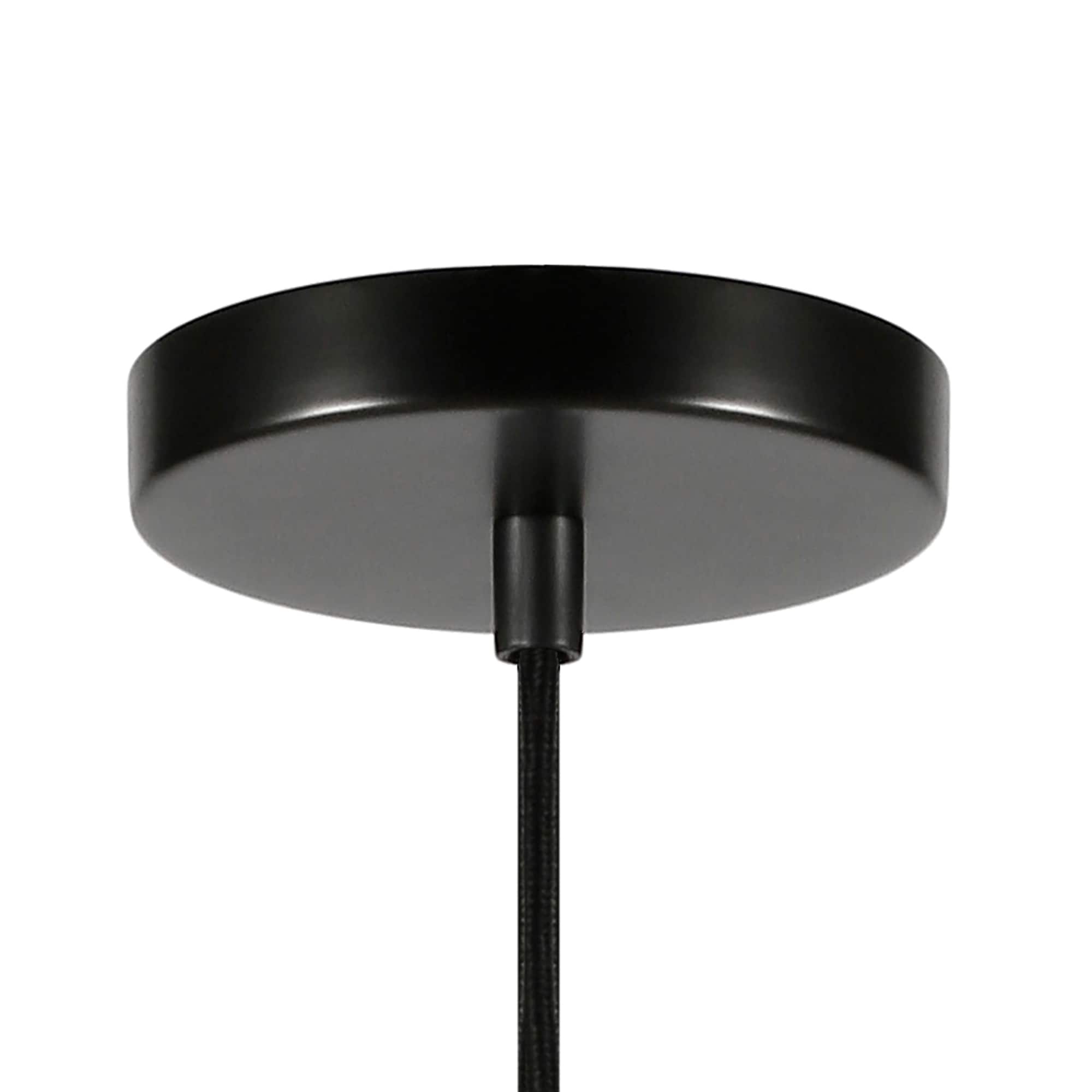 Milo Black Brushed Nickel Glass Dome Pendant Light