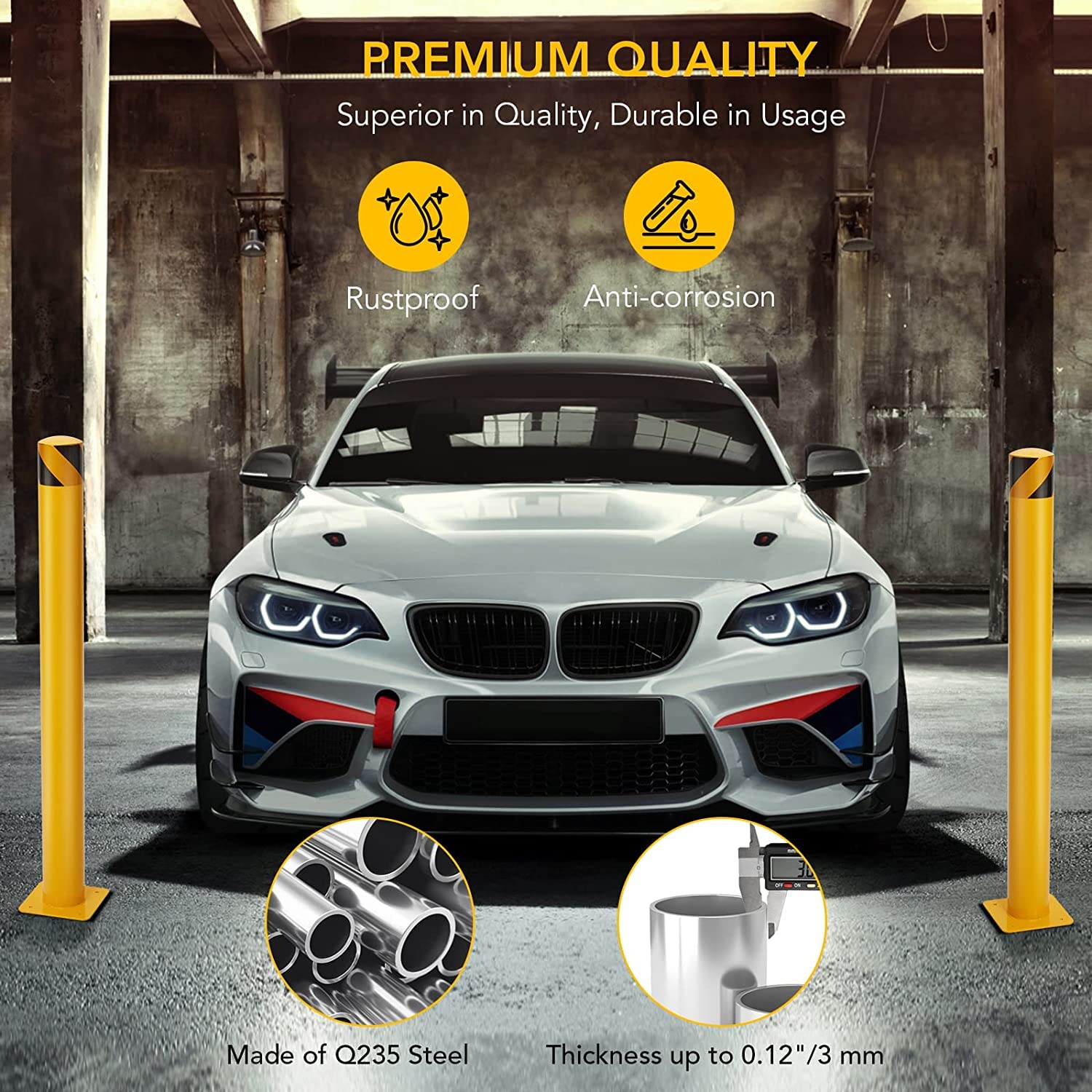 GAOMON CQC-NPXGZZ-LM0N Commercial-Bollards - View #6